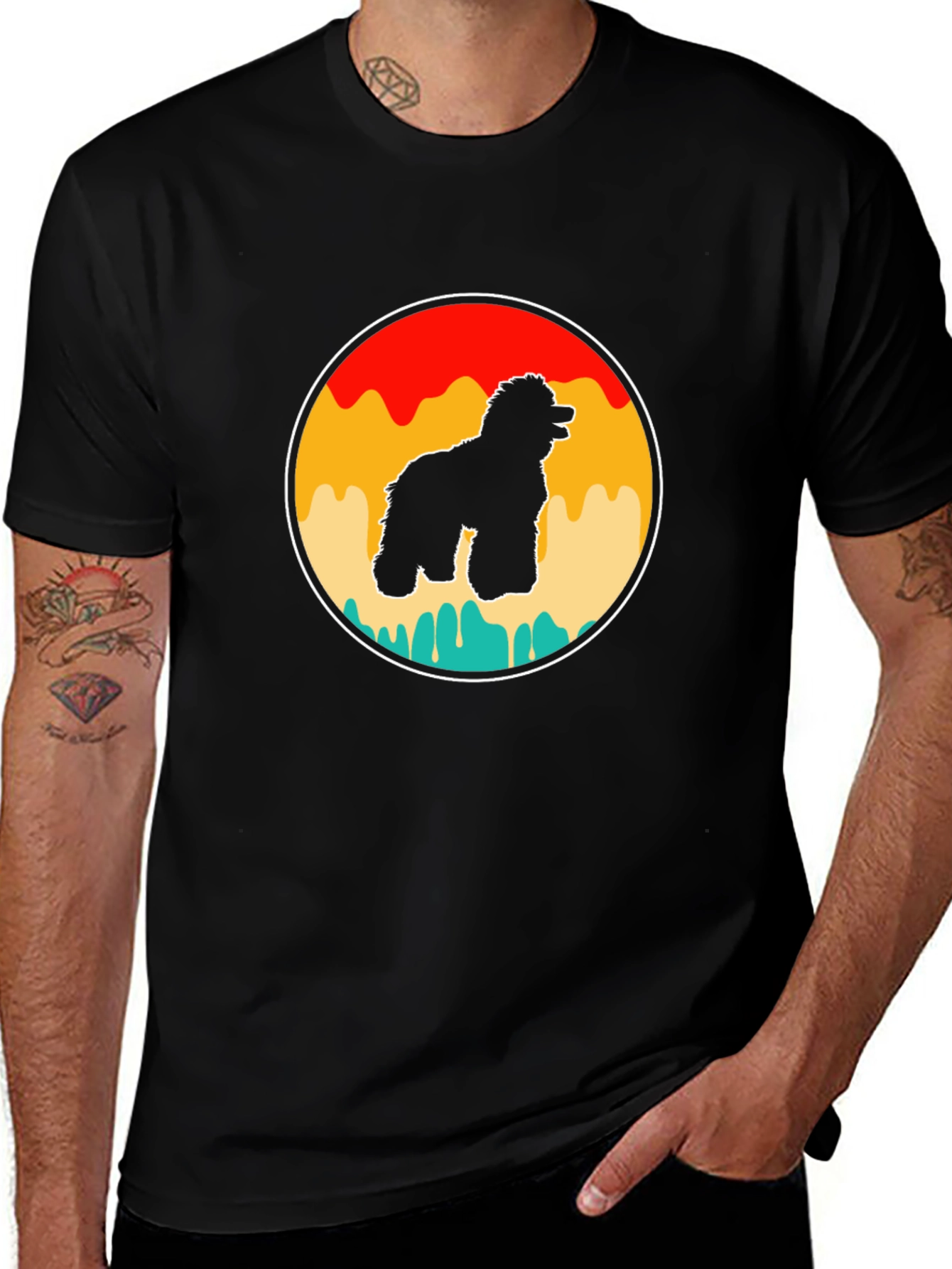 Variant 22 of Retro Dog Silhouette T-Shirt