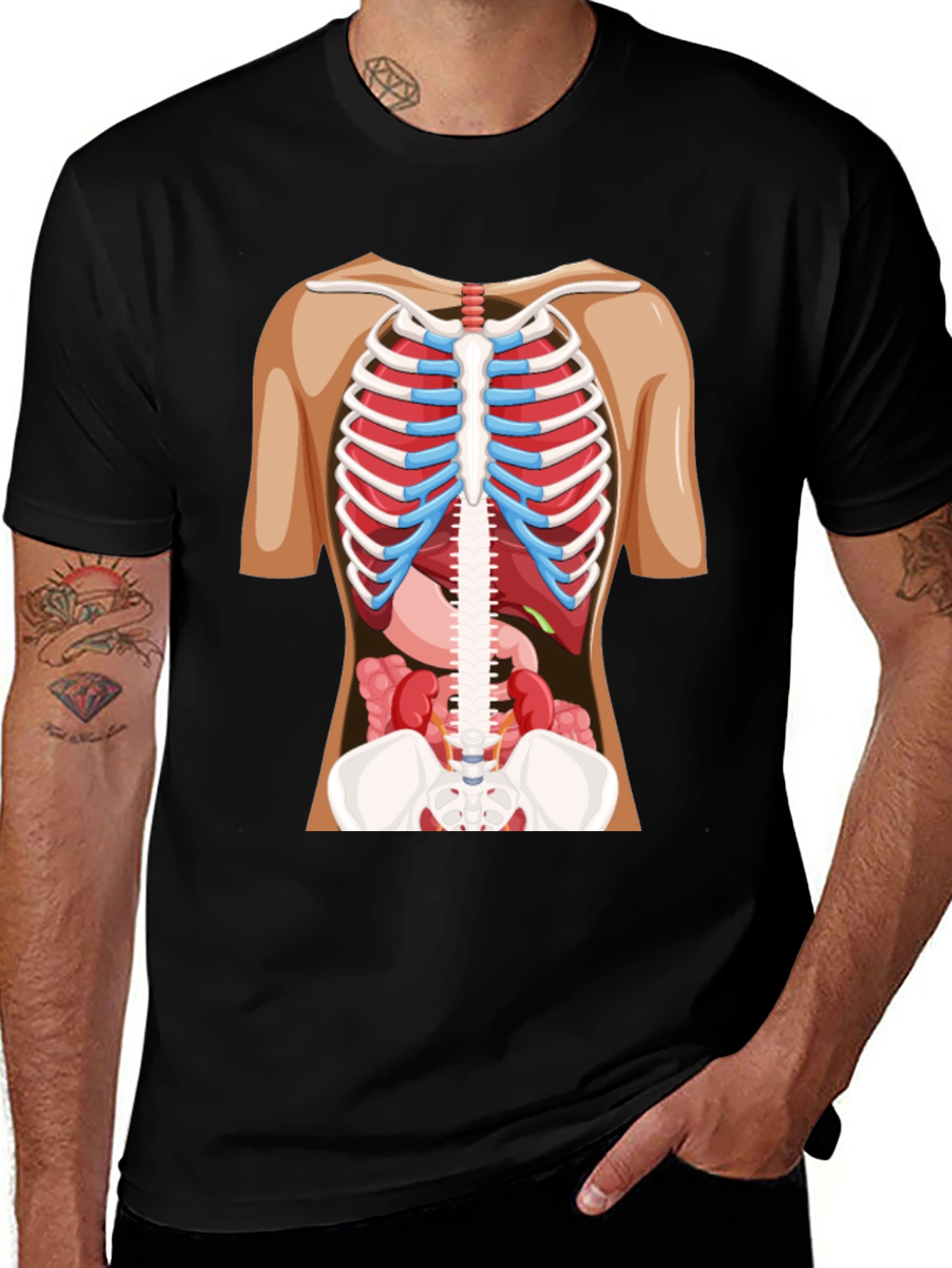 Variant 27 of Anatomy Body Black T-Shirt