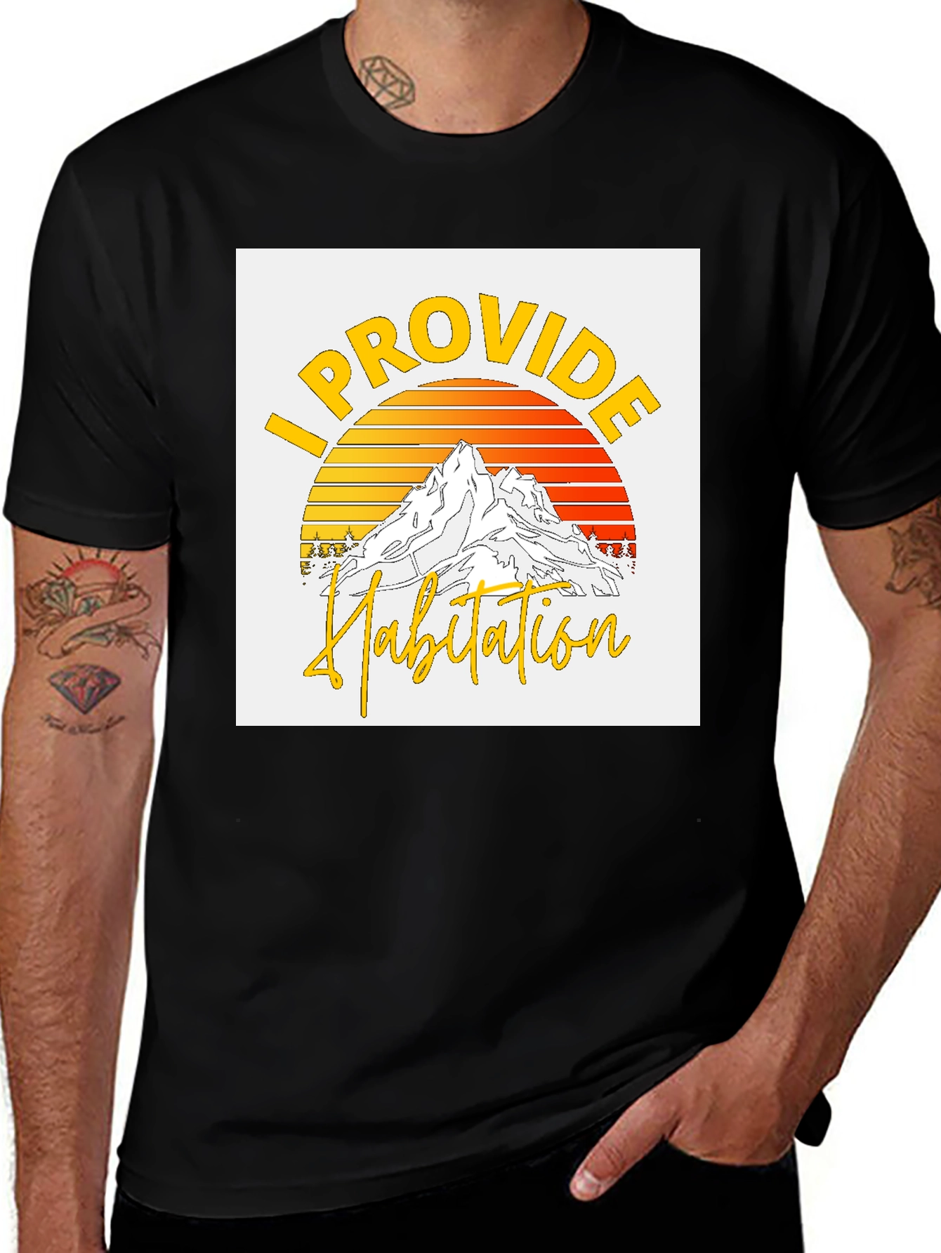 Variant 7 of I Provide Habitation Graphic T-Shirt