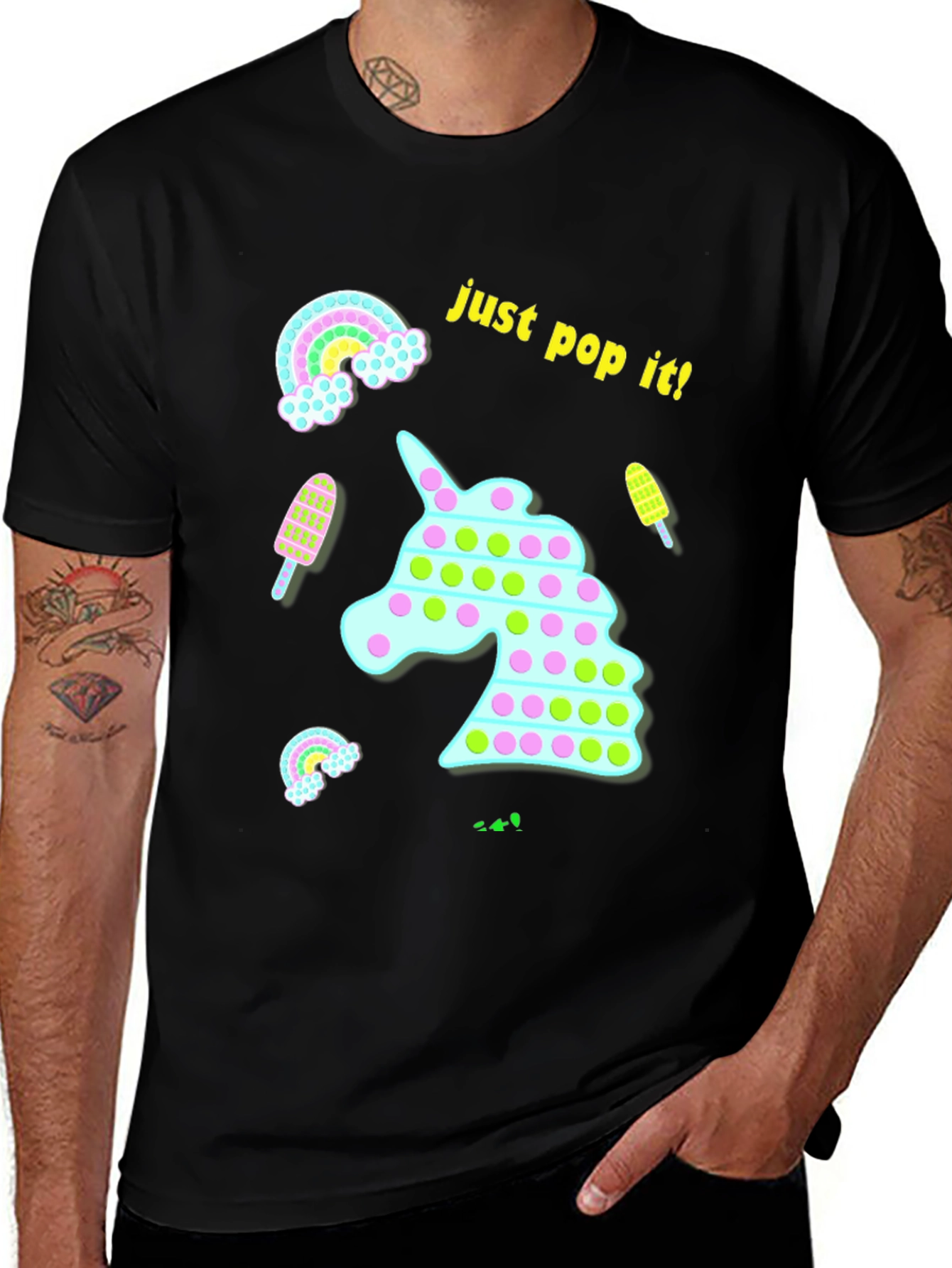 Variant 13 of Just Pop It! Fun Unicorn T-Shirt