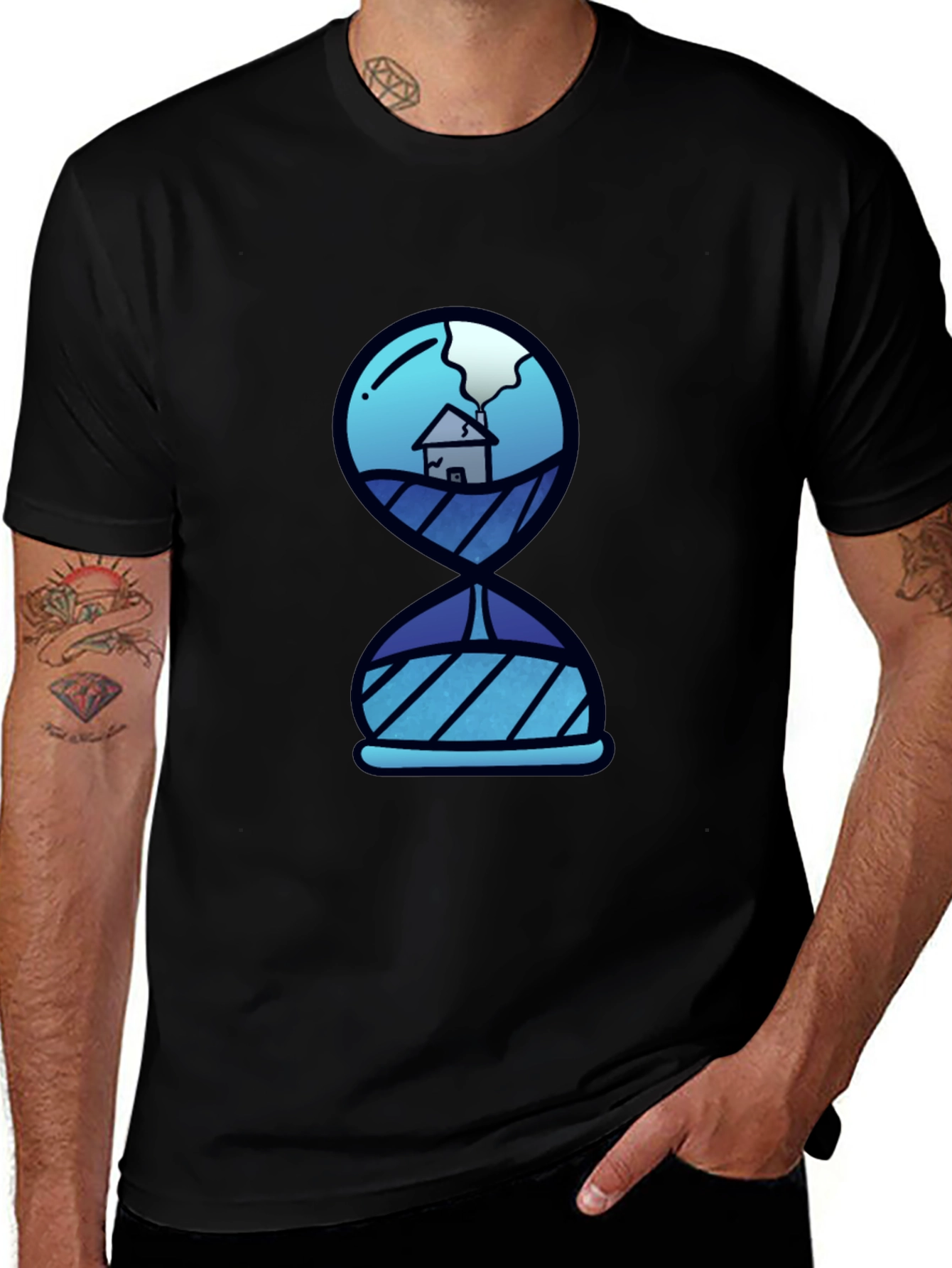 Variant 26 of Hourglass House Graphic T-Shirt