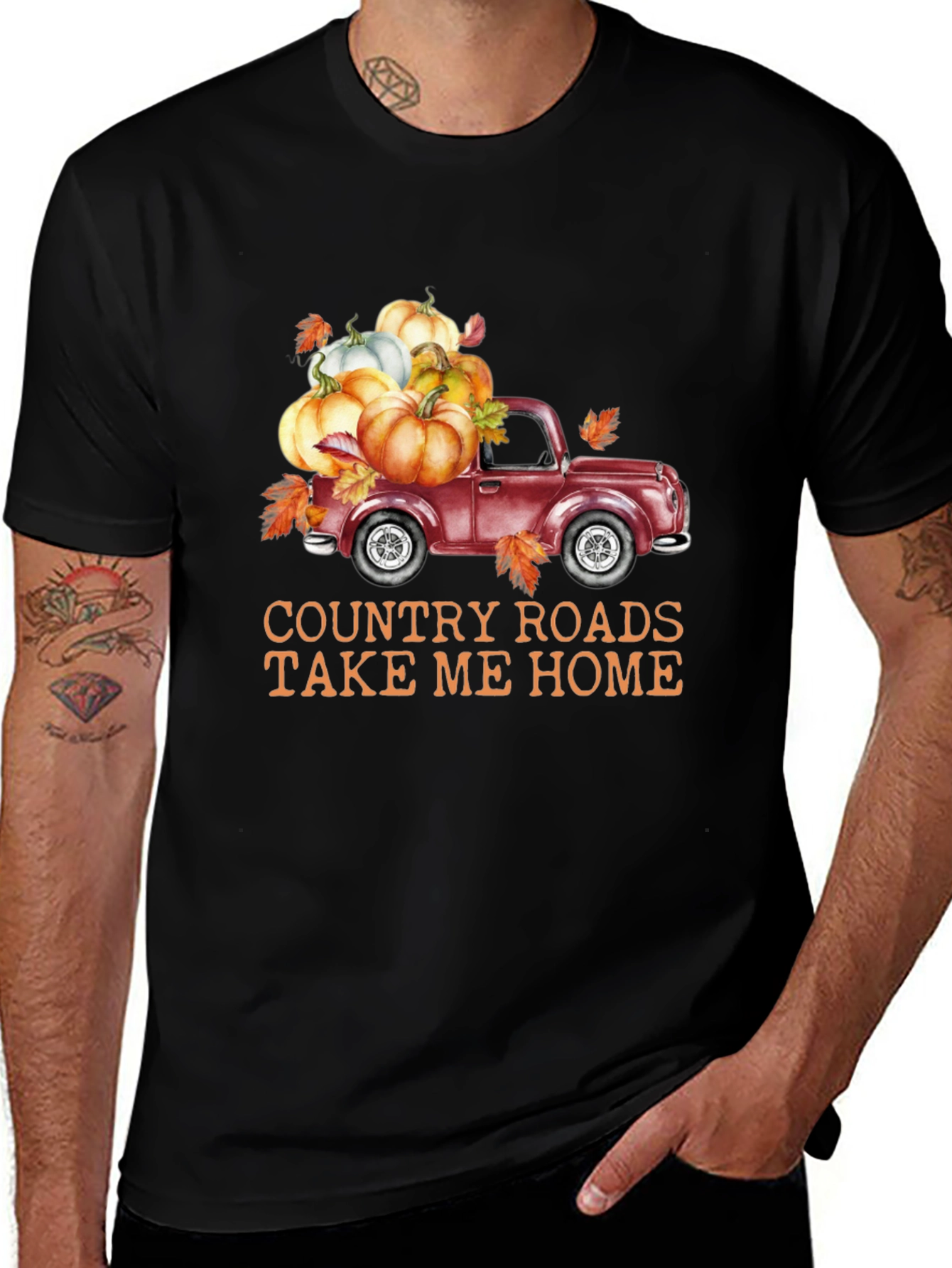 Fall Truck T-Shirt: Country Roads, Autumn Vibes