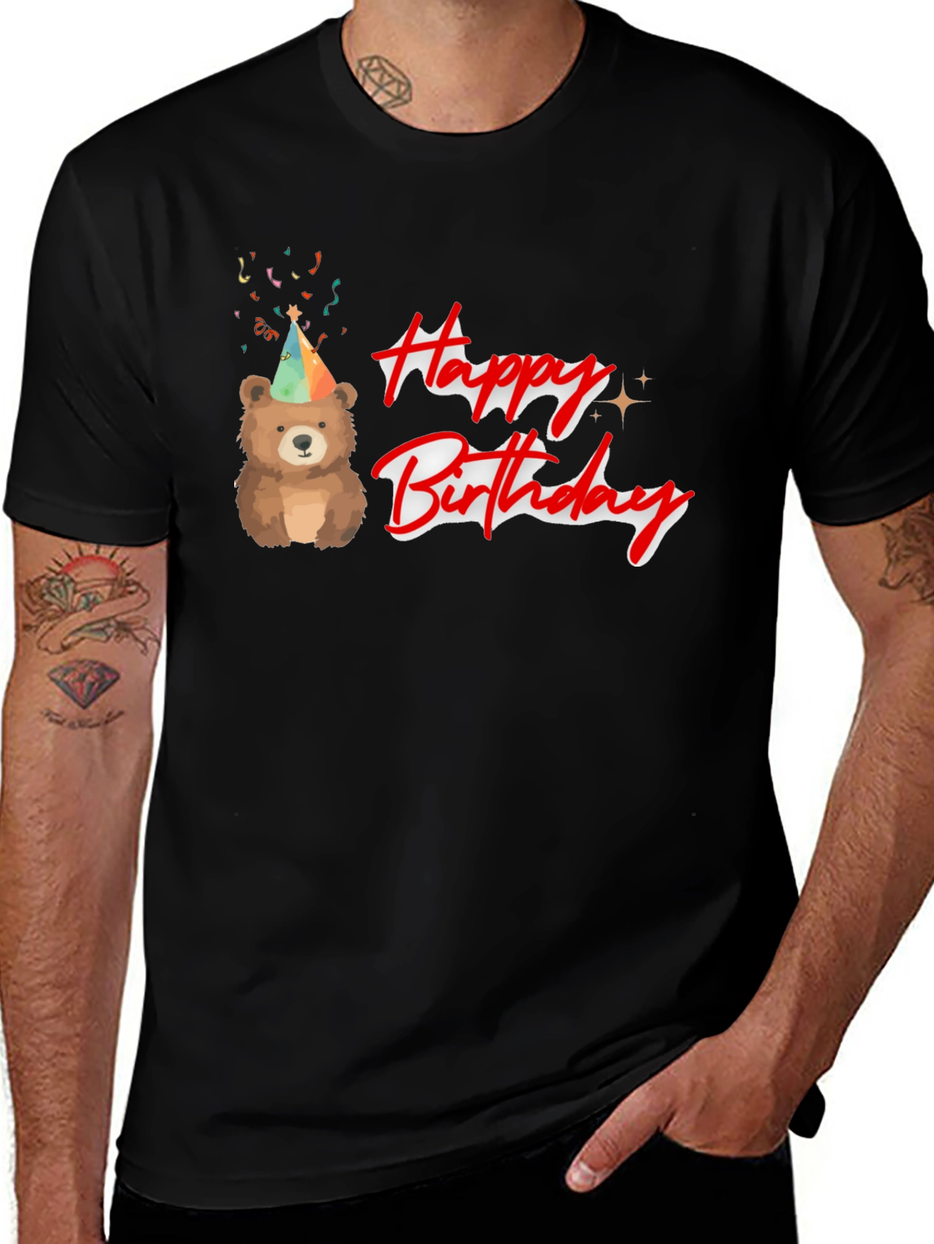 Variant 8 of Happy Birthday Bear T-Shirt
