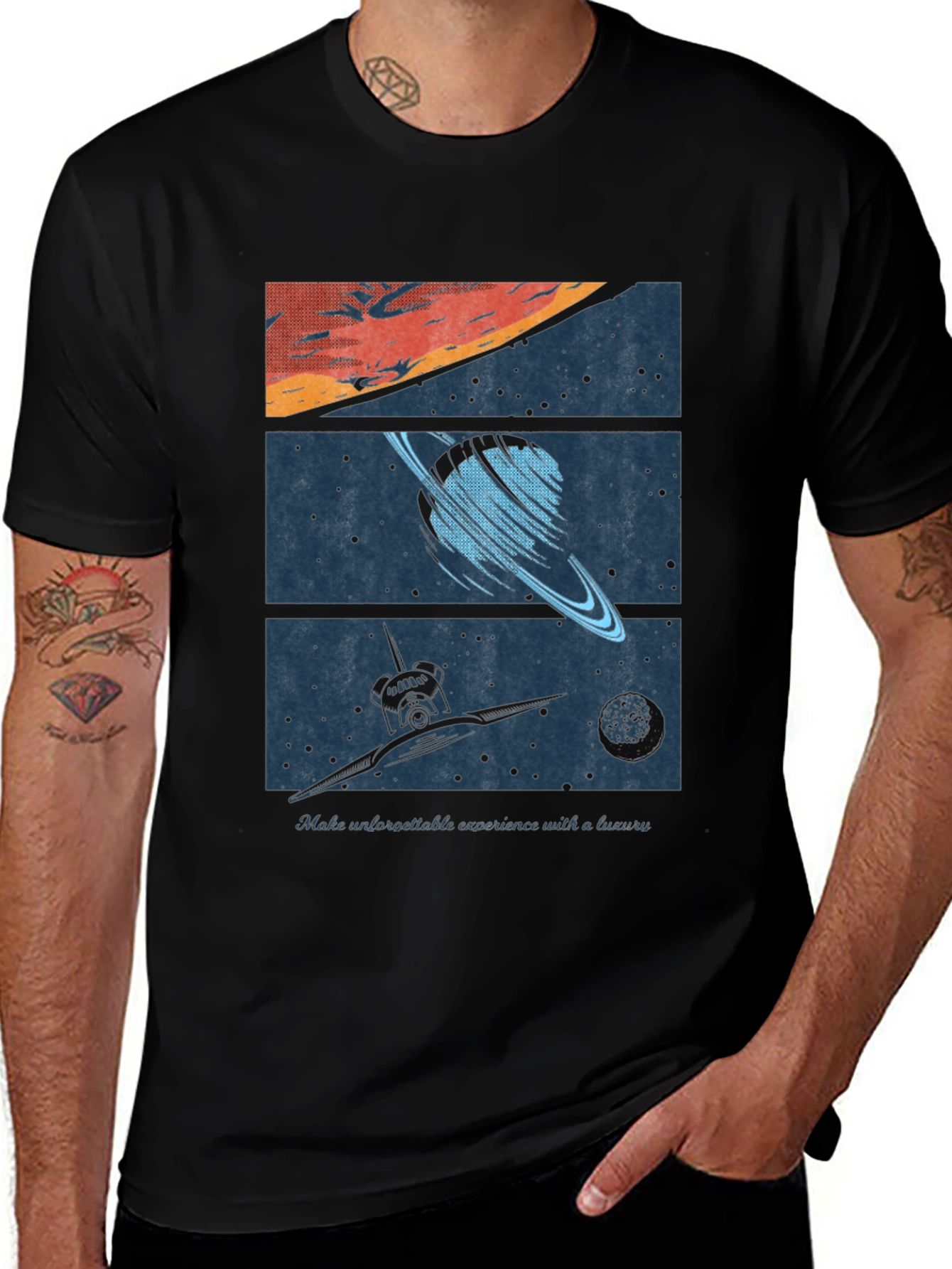 Variant 3 of Space Exploration Graphic Tee - Luxury Experience