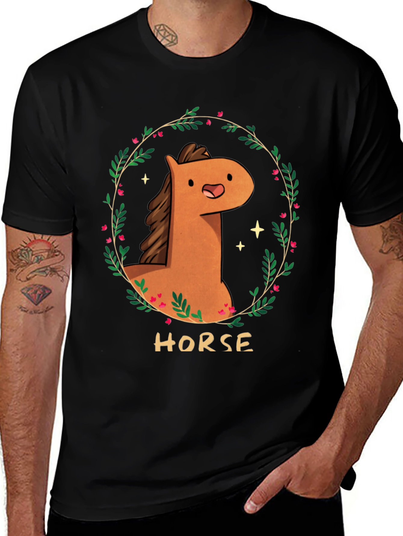 Variant 24 of Cute Cartoon Horse T-Shirt