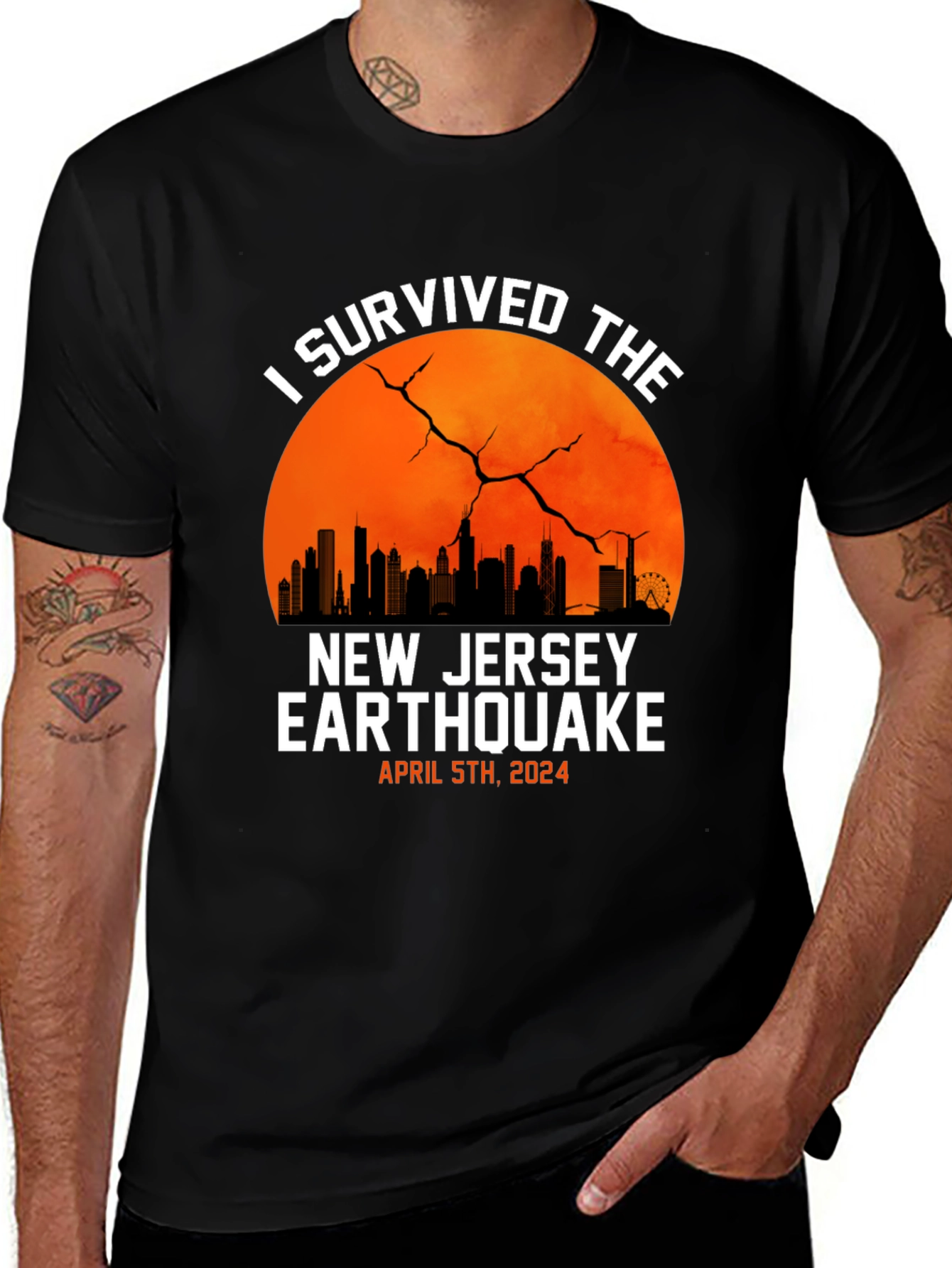 I Survived New Jersey Earthquake April 5th 2024 T-Shirt