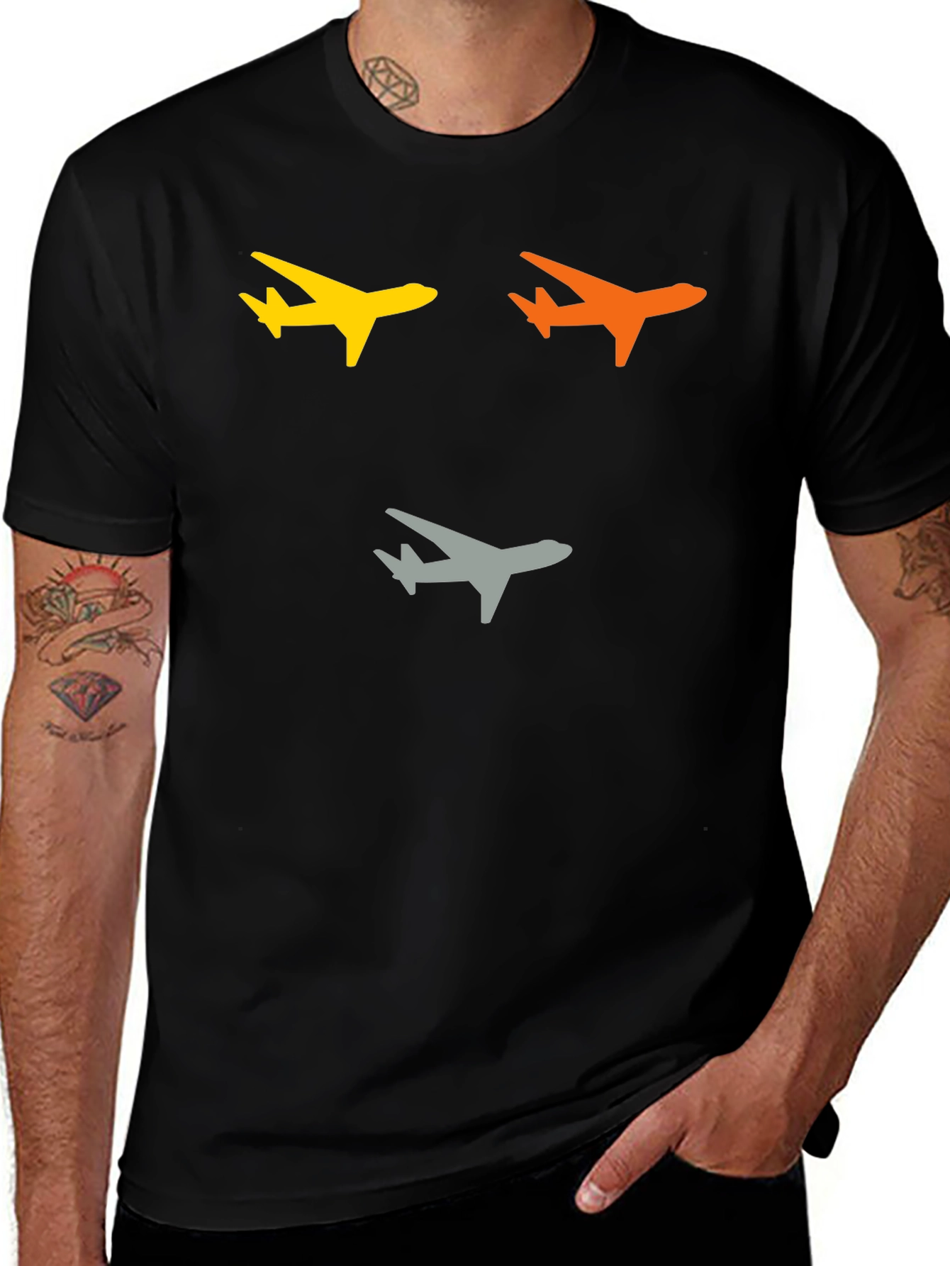 Variant 5 of Airplane Graphic Tee - Stylish Travel T-Shirt