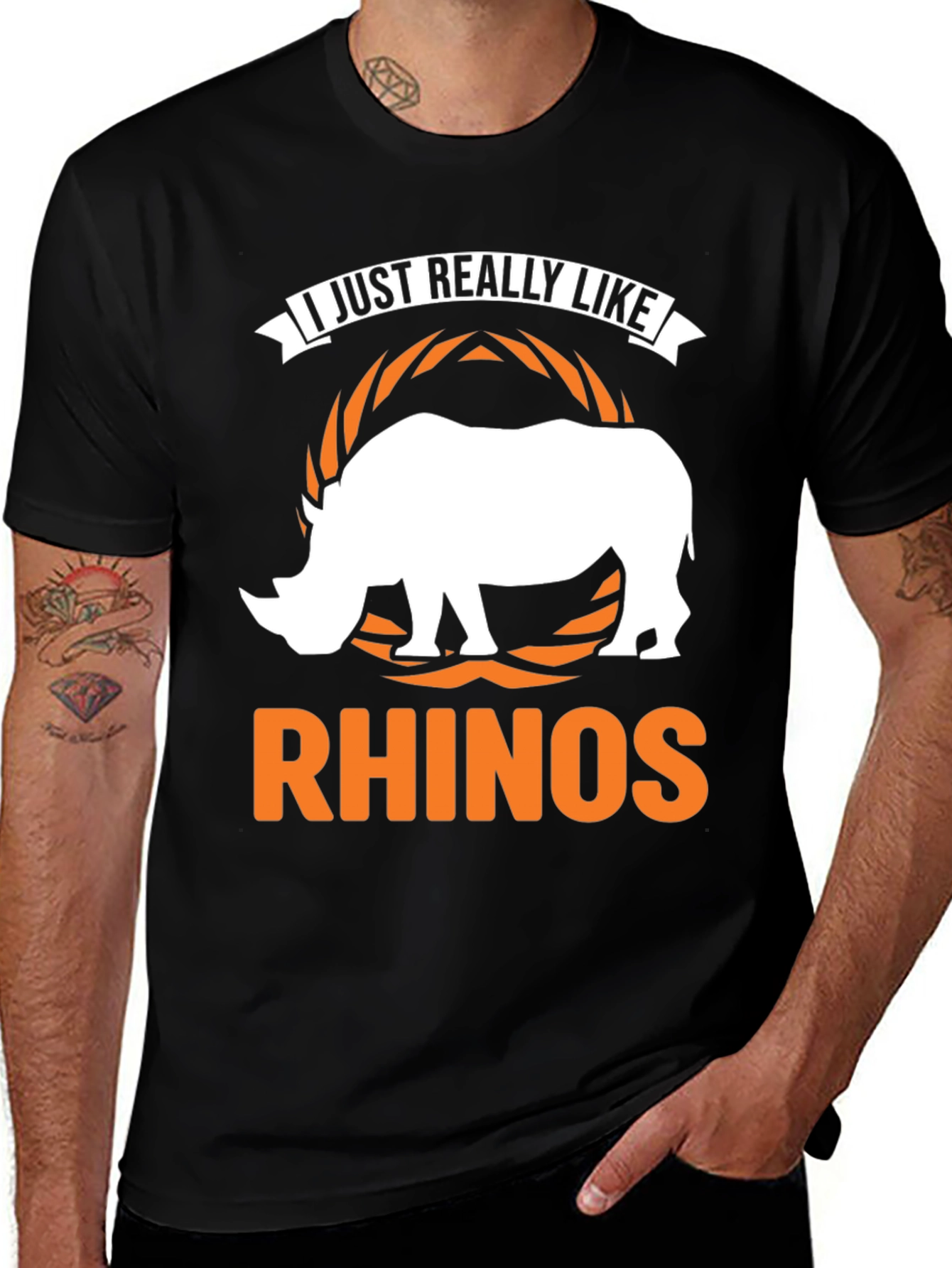 Variant 28 of I Just Really Like Rhinos - Graphic Tee