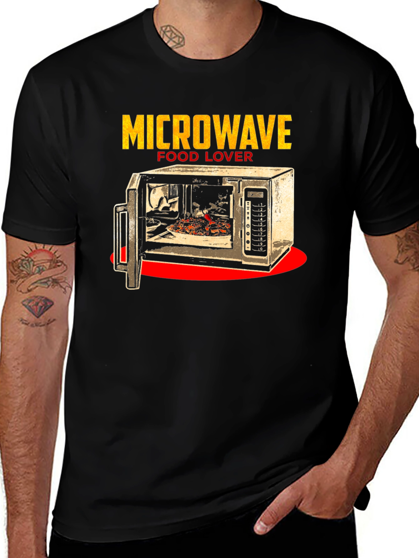 Variant 15 of Microwave Food Lover T-Shirt - Funny Tee
