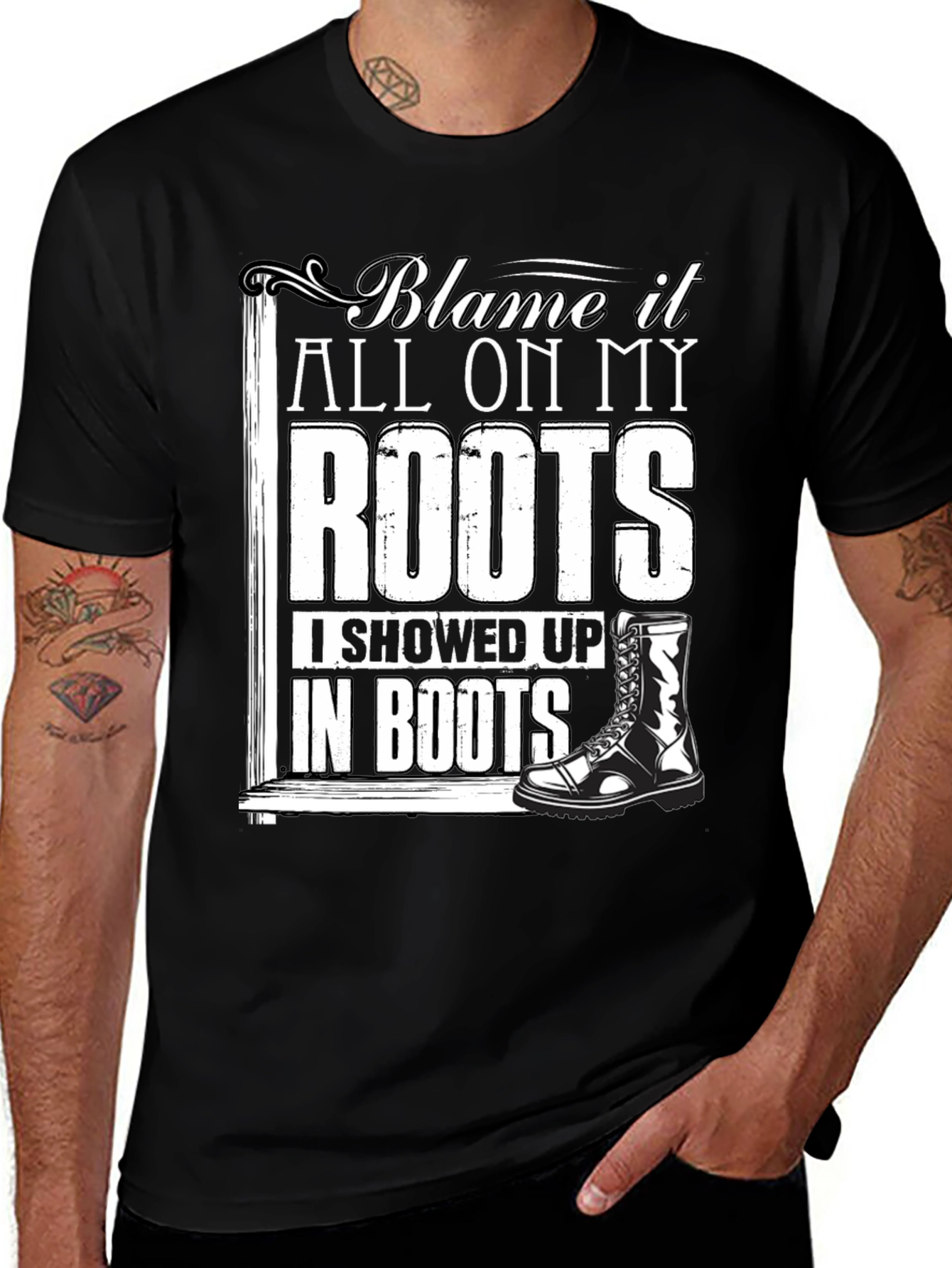 Variant 19 of Roots & Boots Graphic T-Shirt - Country Style