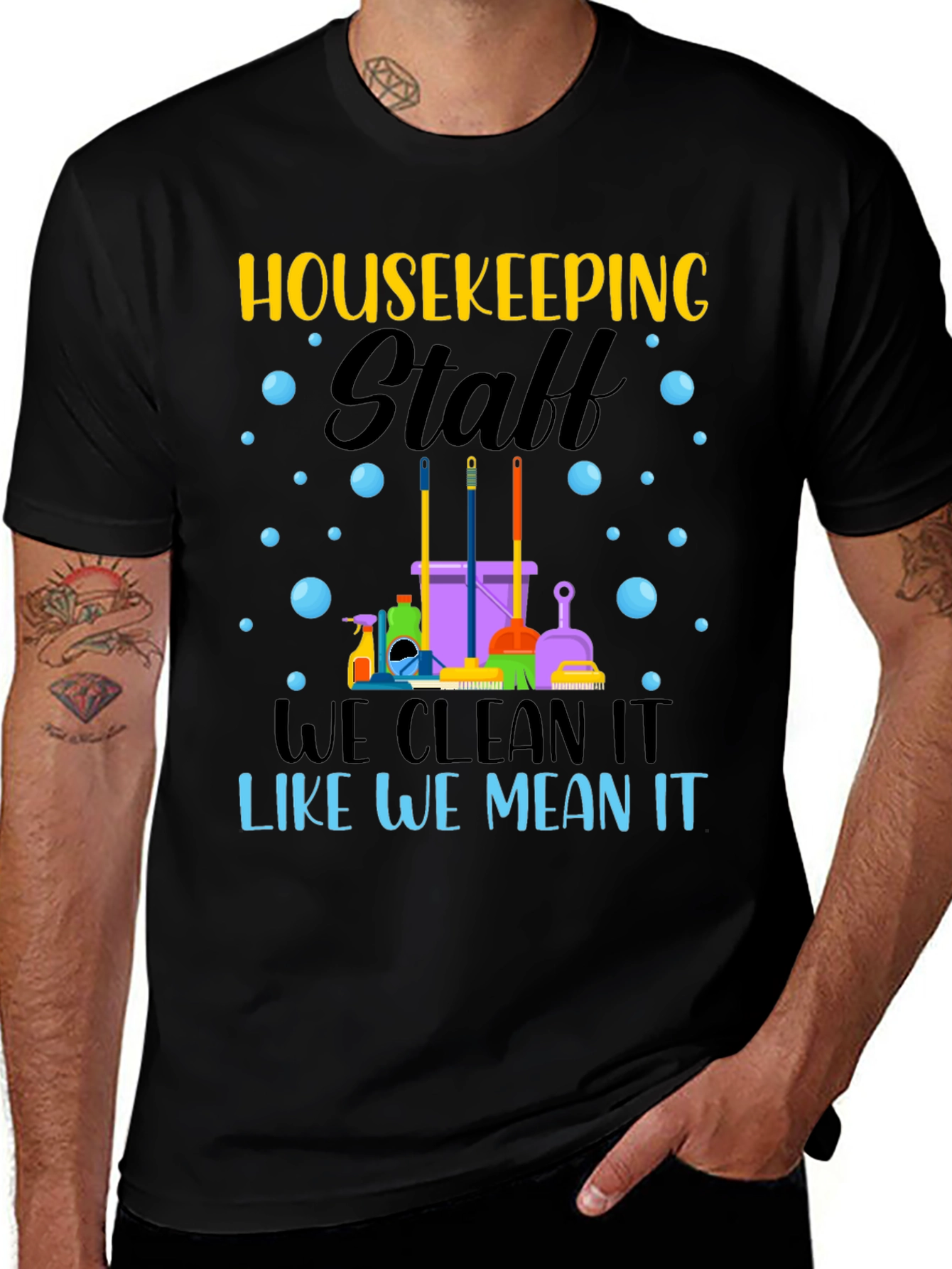 Variant 18 of Housekeeping Staff Cleaning T-Shirt