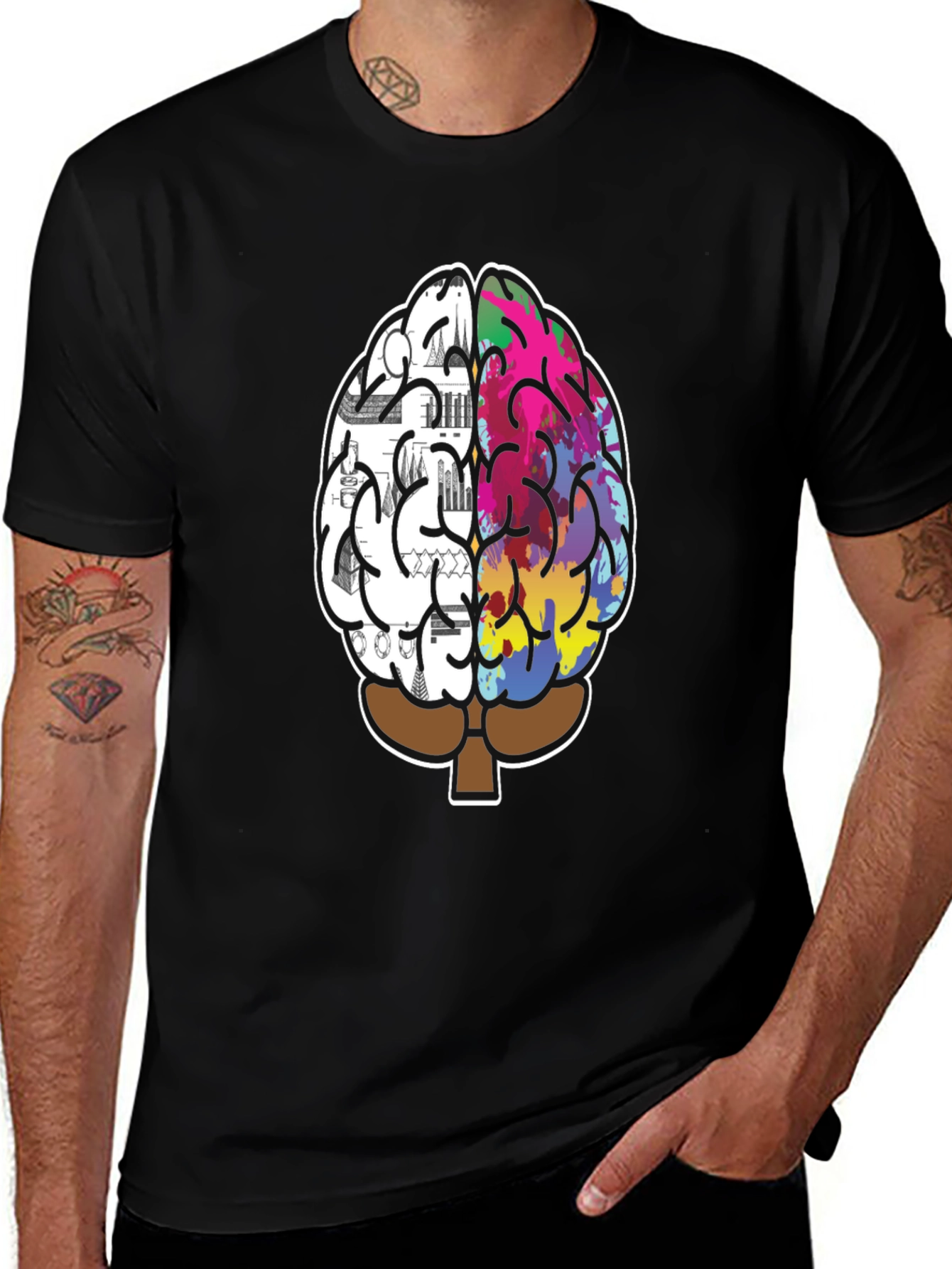 Creative Mind T-Shirt - Left Brain Right Brain Tee