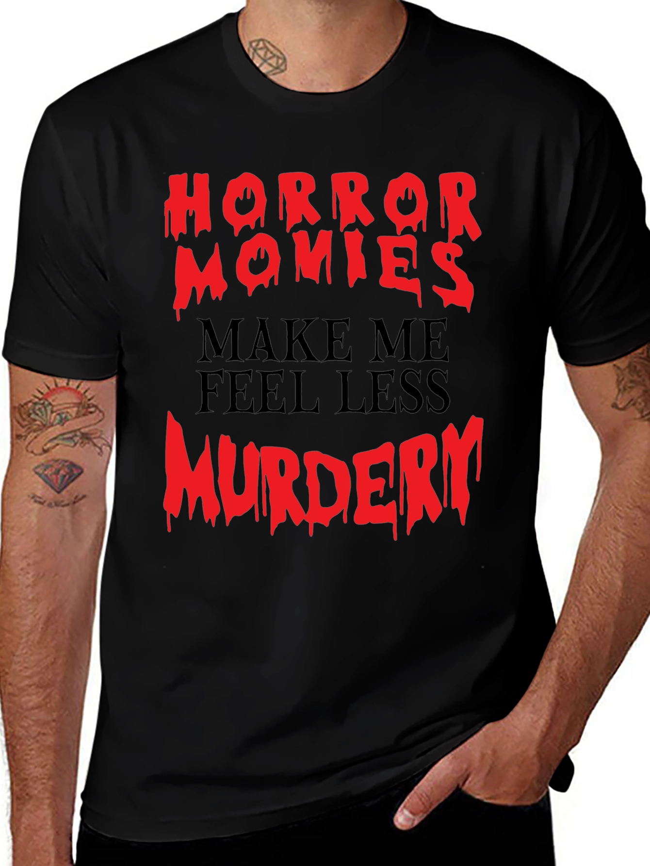 Variant 9 of Horror Movie Fan T-Shirt - Funny Graphic Tee