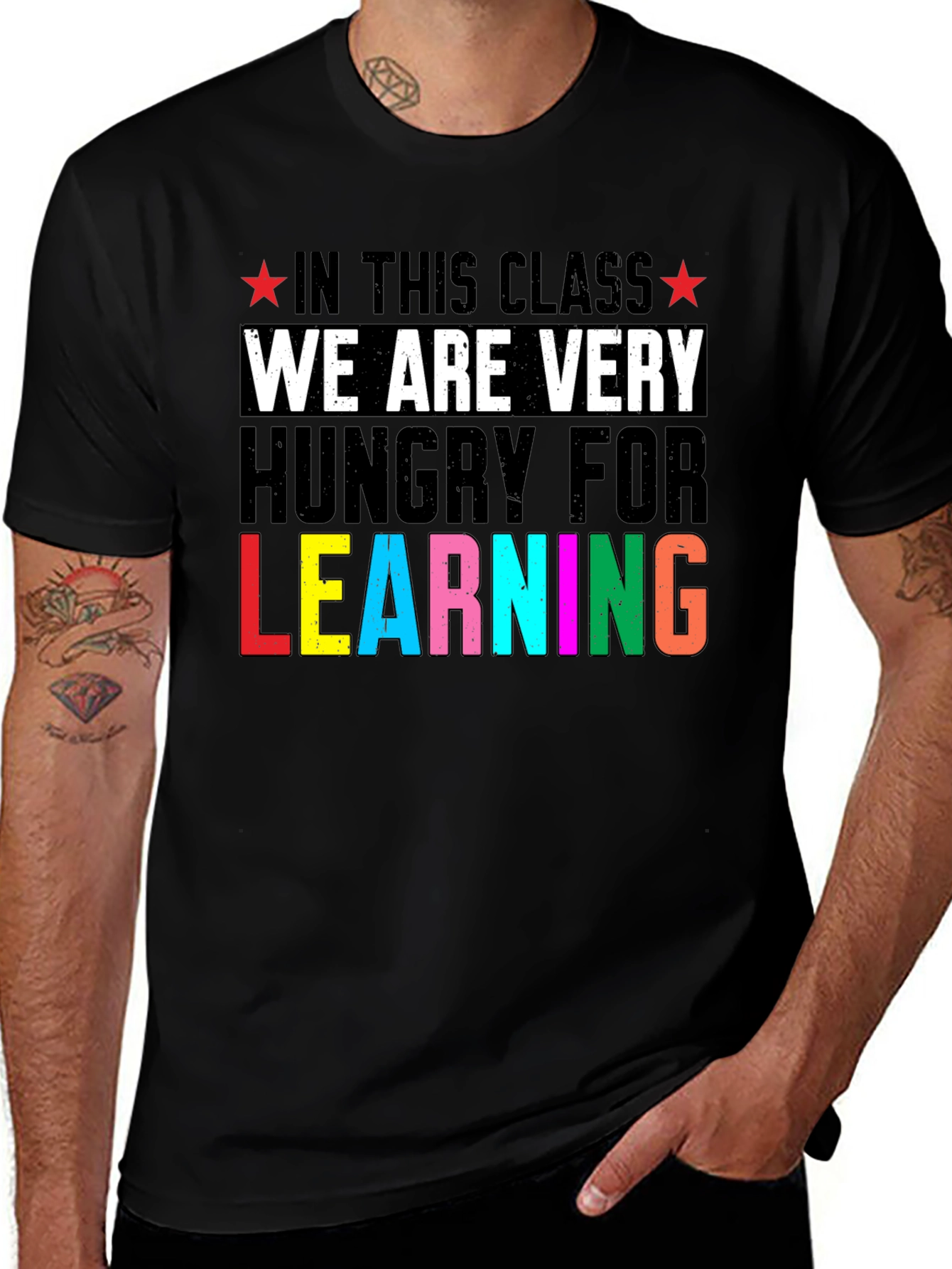 Variant 3 of Hungry For Learning Teacher T-Shirt