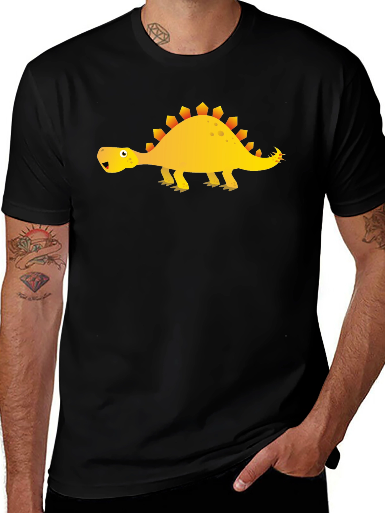 Variant 24 of Dino Graphic Tee - Stegosaurus T-Shirt