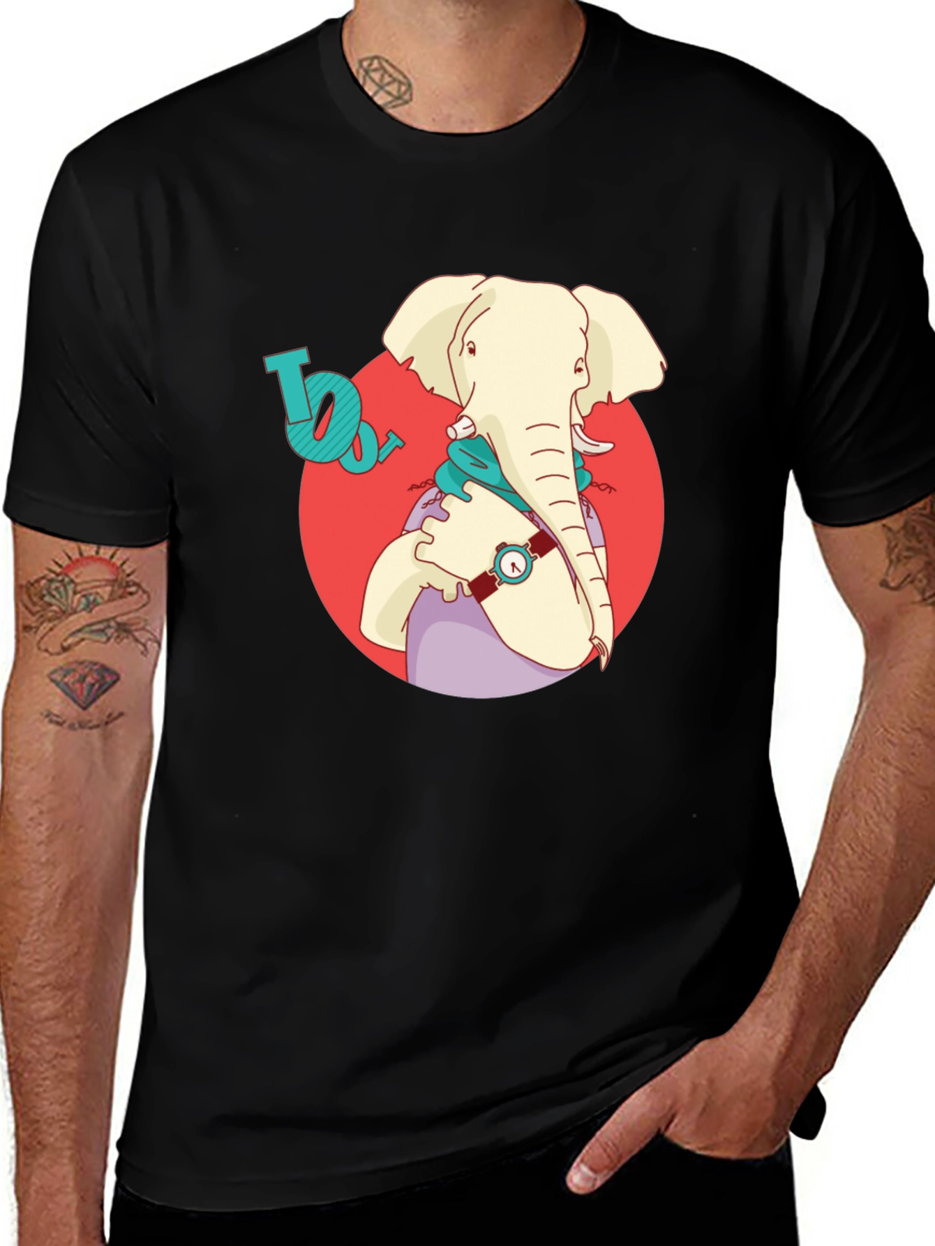 Variant 17 of Elephant Graphic Tee - Stylish Unisex T-Shirt