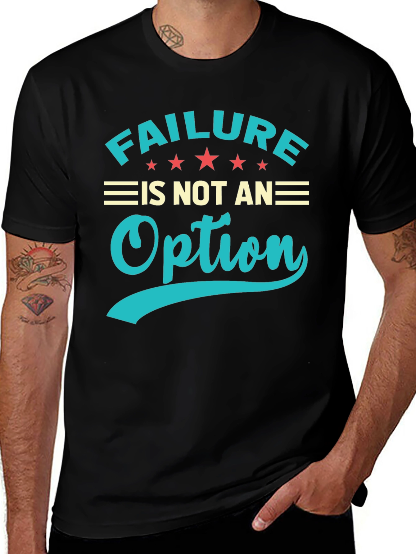 Variant 22 of Failure Is Not An Option Black T-Shirt