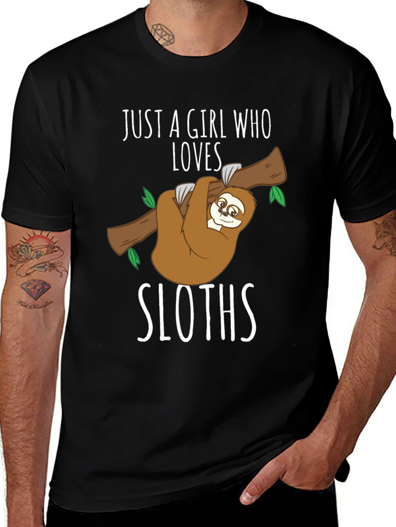 Variant 10 of Just A Girl Who Loves Sloths T-Shirt