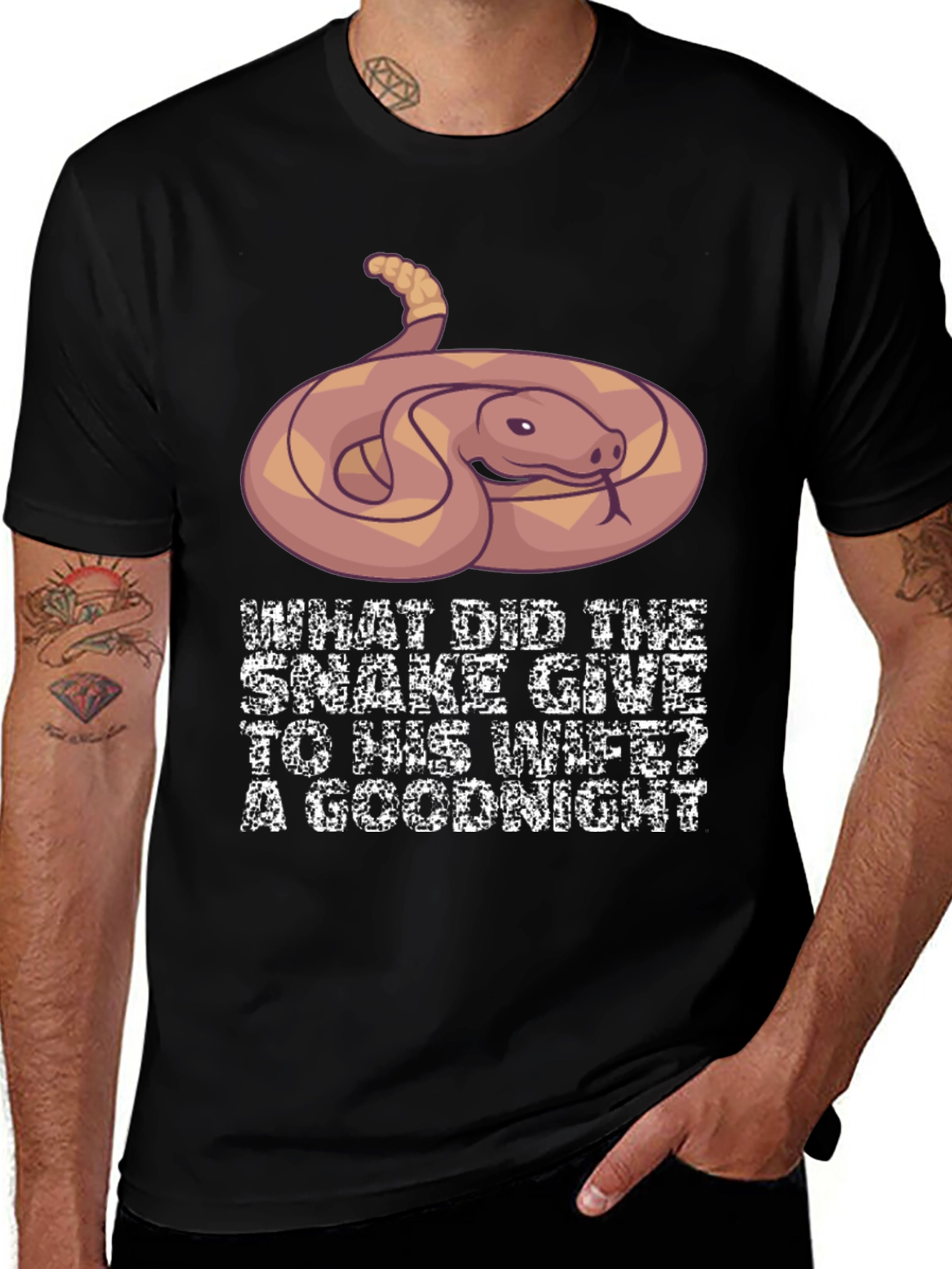 Variant 20 of Snake Joke T-Shirt - Funny Reptile Pun