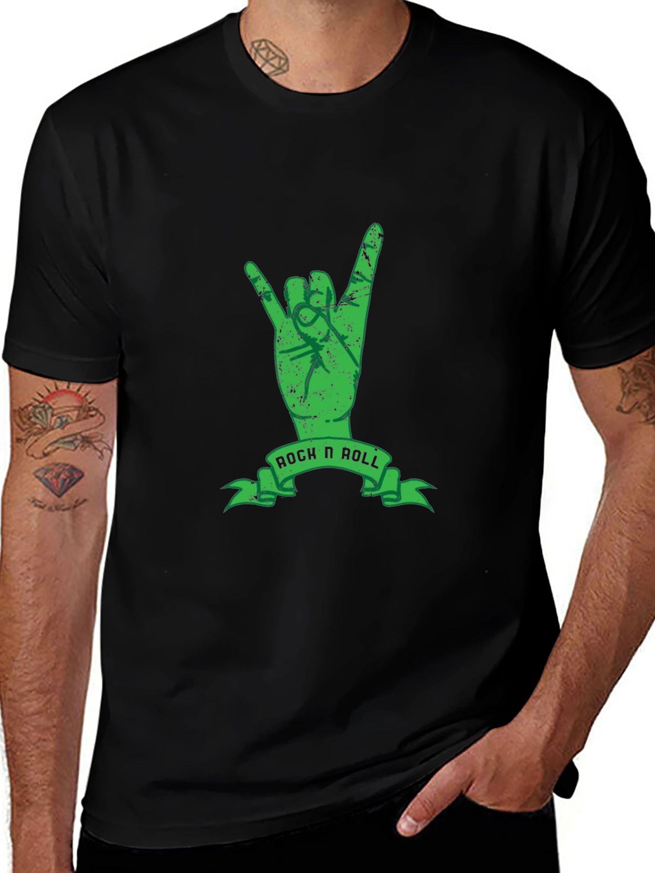 Variant 23 of Rock n Roll Hand Sign Graphic T-Shirt