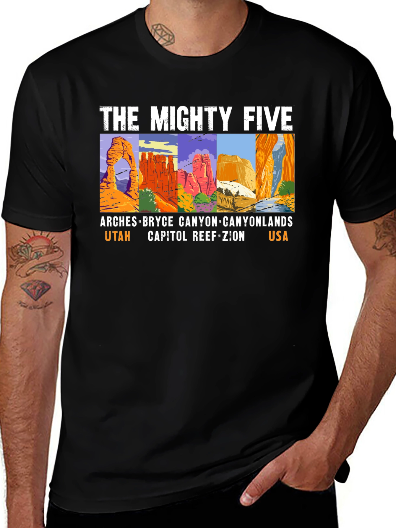 The Mighty Five Utah National Parks T-Shirt