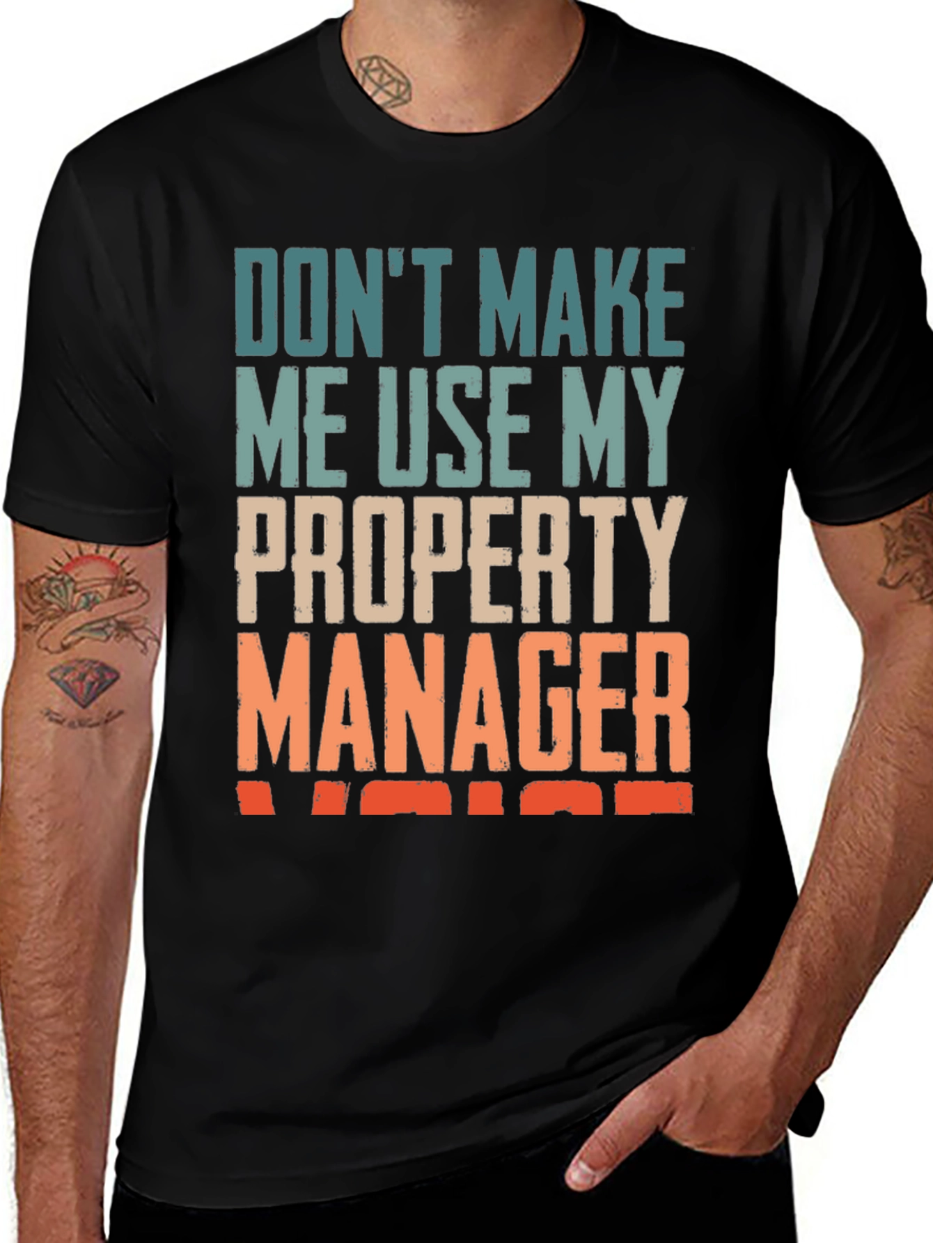 Variant 27 of Property Manager Humor T-Shirt - Novelty Graphic Tee