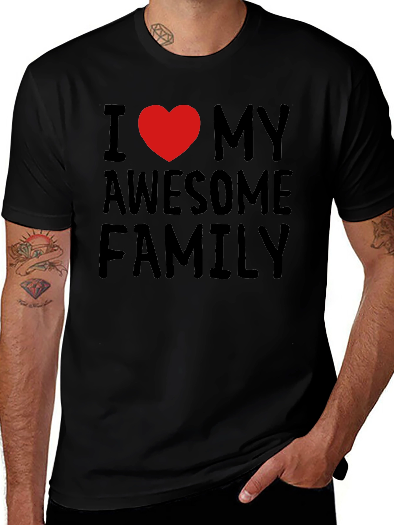 Variant 18 of I Love My Awesome Family T-Shirt