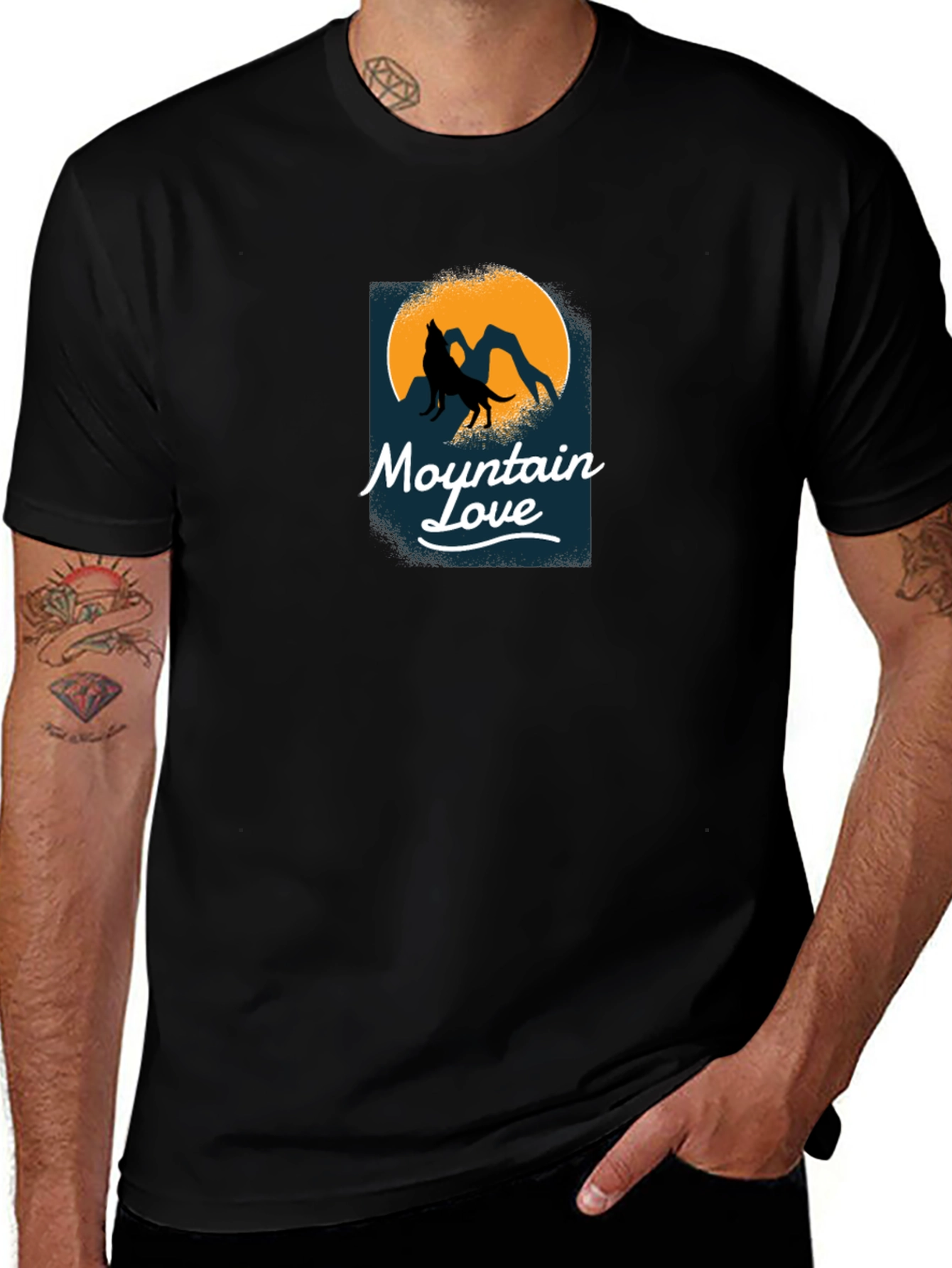 Variant 27 of Mountain Love Graphic Tee - Nature Inspired Shirt