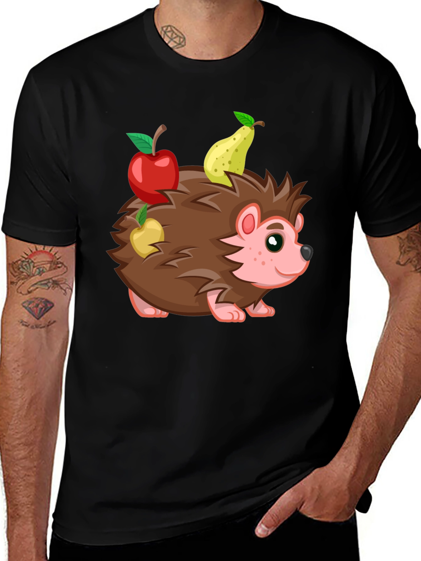 Variant 14 of Fun Hedgehog Graphic T-Shirt