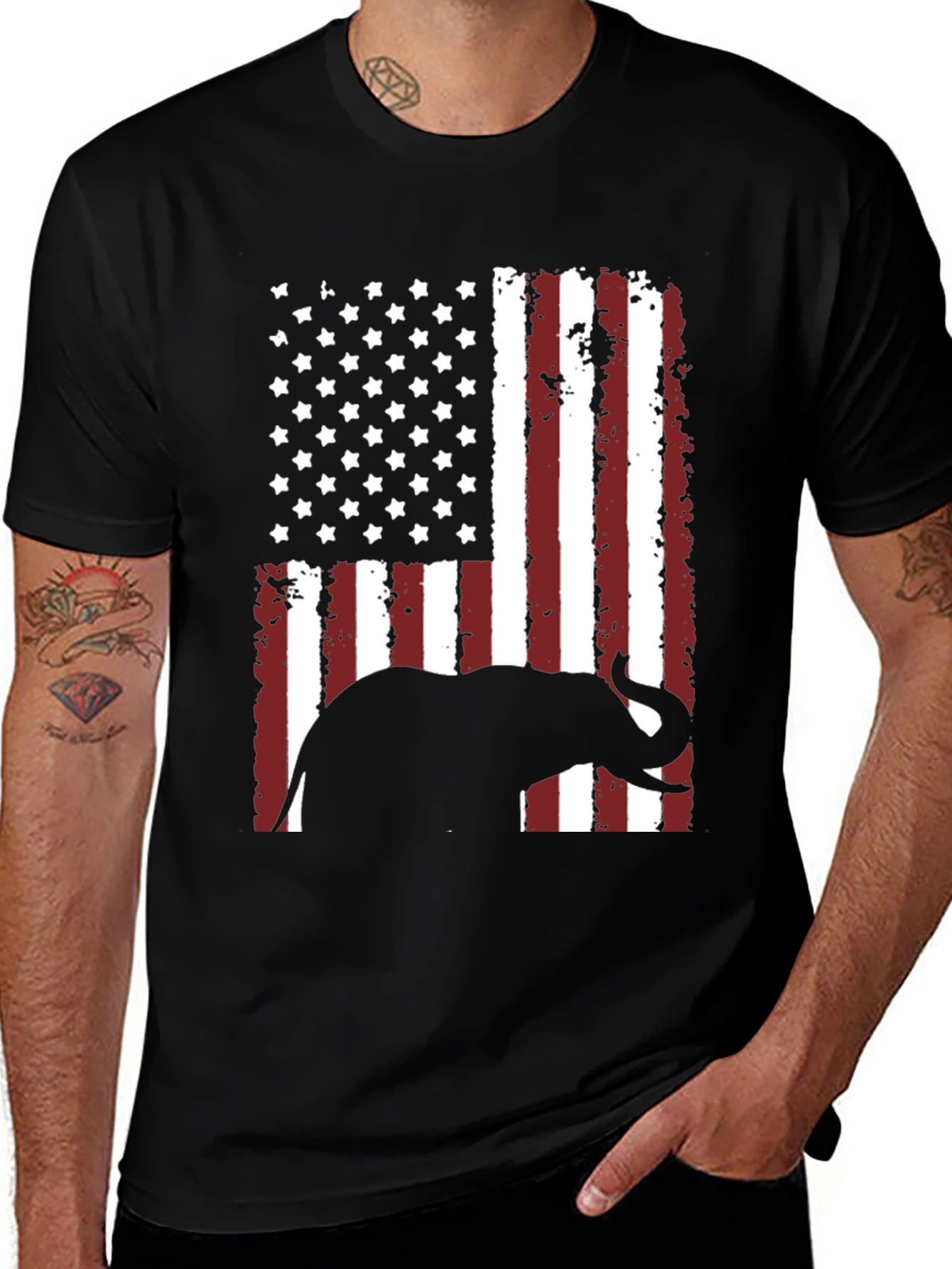 GOP Elephant Flag Graphic Tee