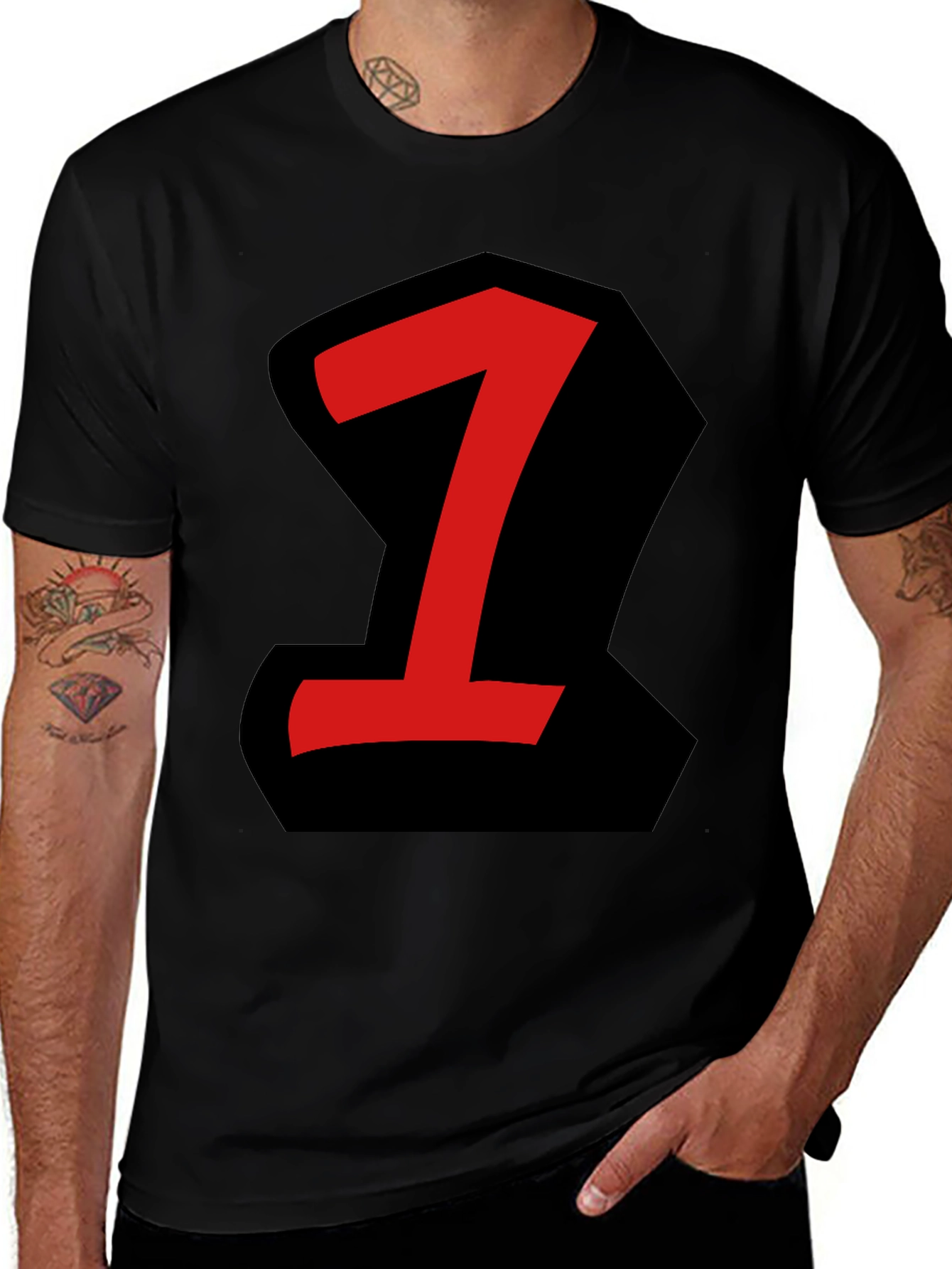 Variant 30 of Bold Number One Graphic Tee
