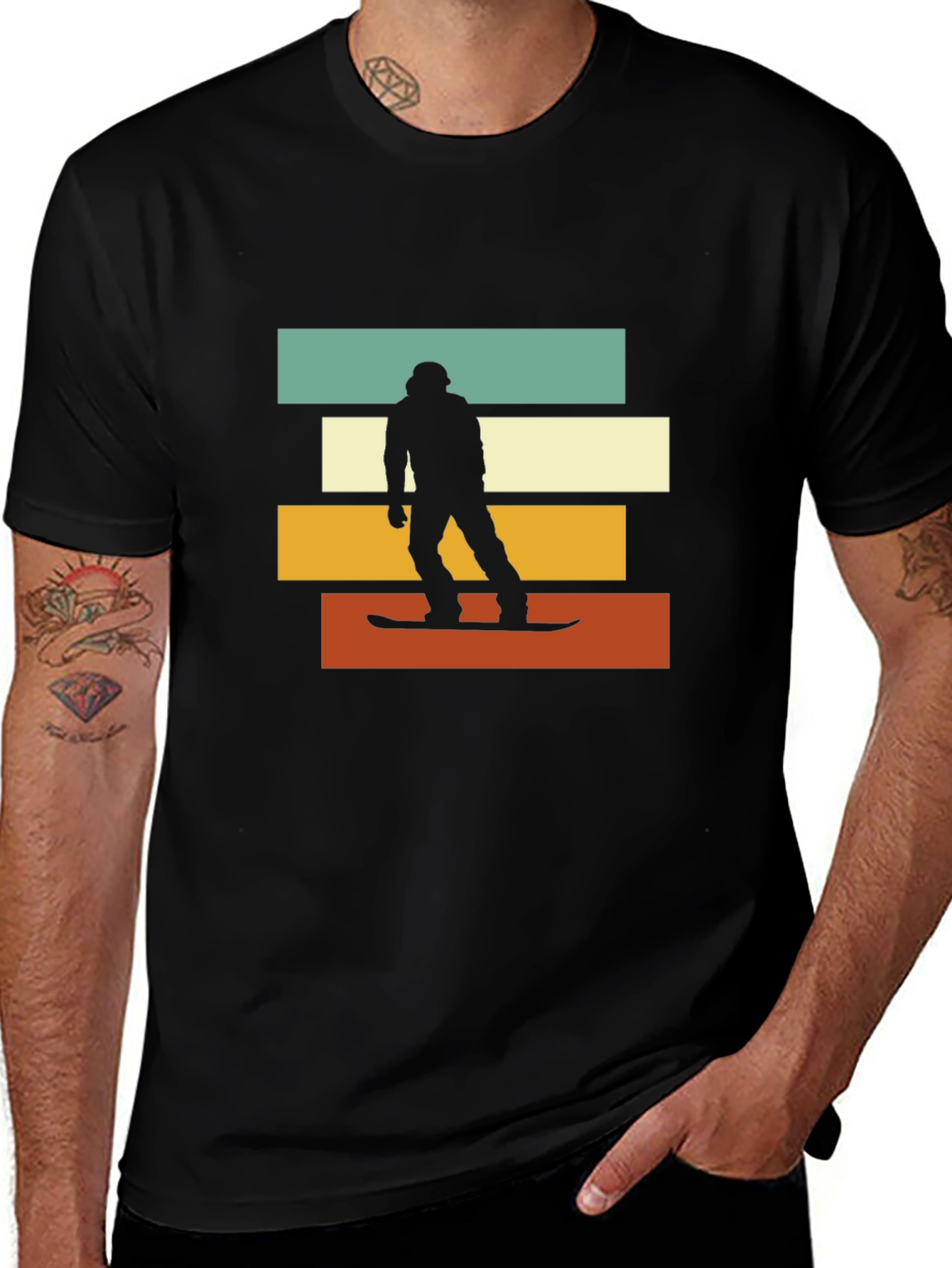 Variant 18 of Retro Snowboarder T-Shirt - Vintage Style Graphic Tee