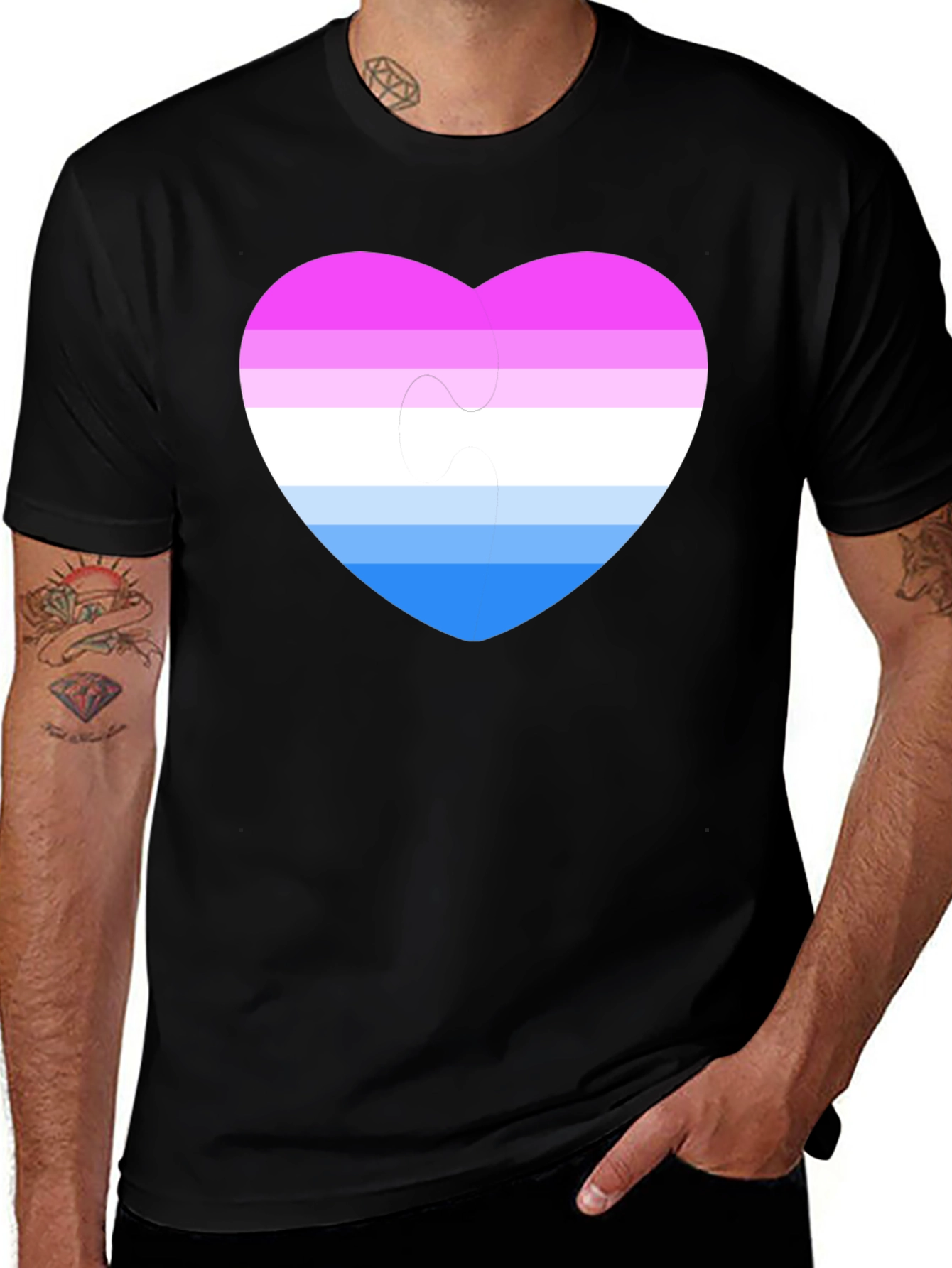 Intersex Pride Heart T-Shirt