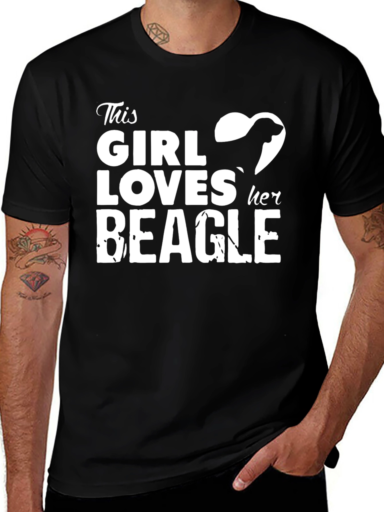 Variant 15 of Girl Loves Her Beagle T-Shirt