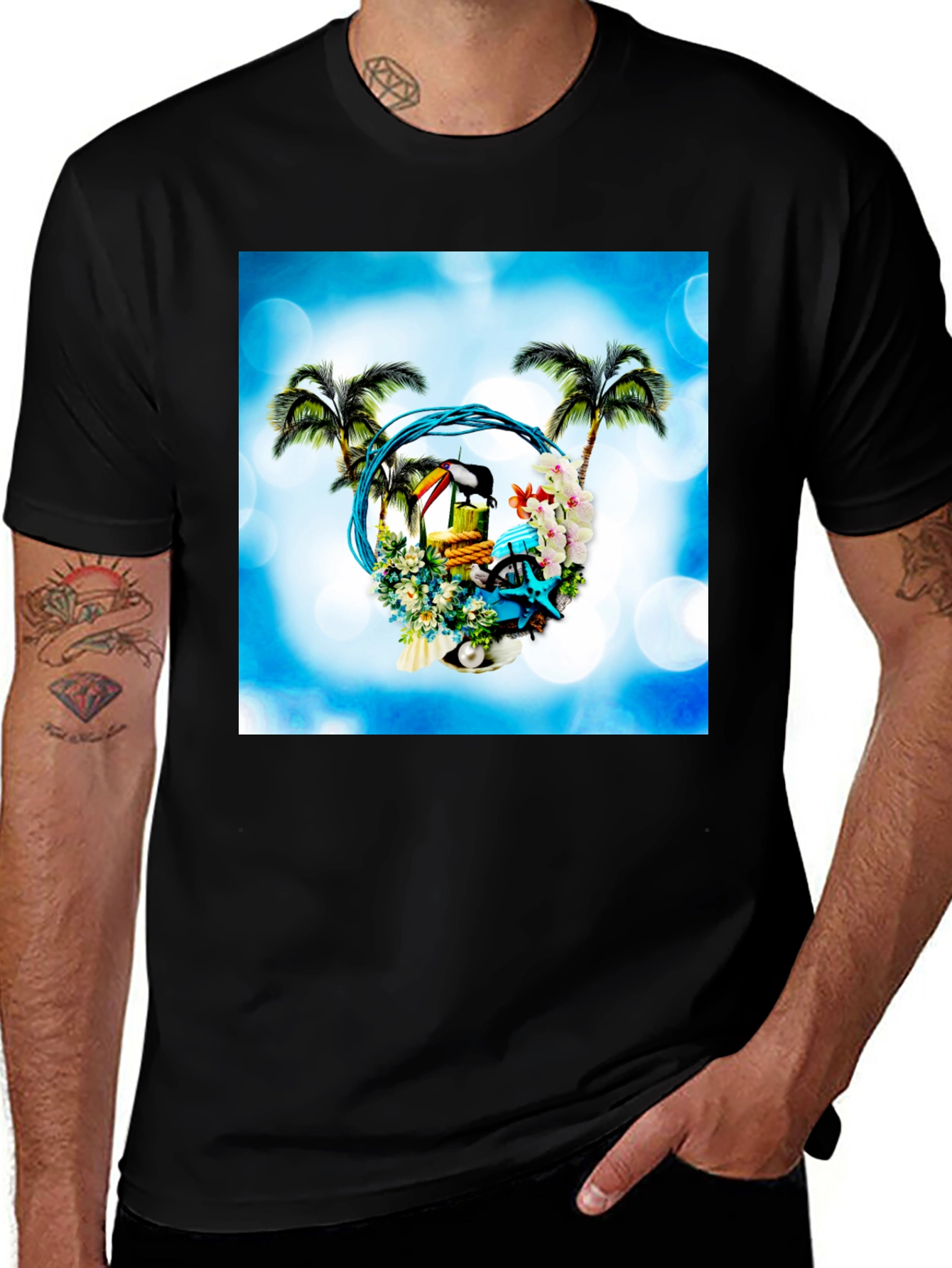 Variant 25 of Tropical Island T-Shirt - Beach Getaway