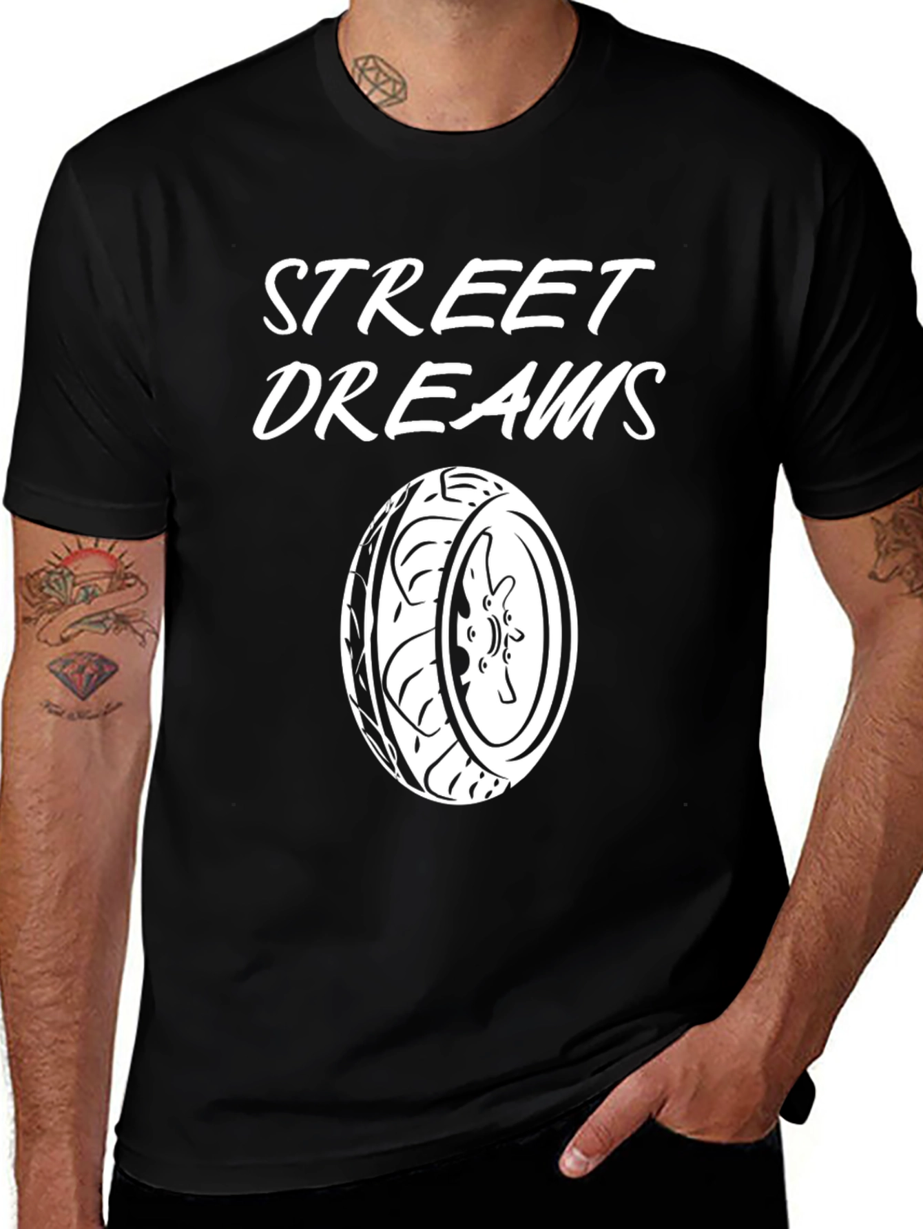 Variant 30 of Street Dreams Graphic Tee - Black