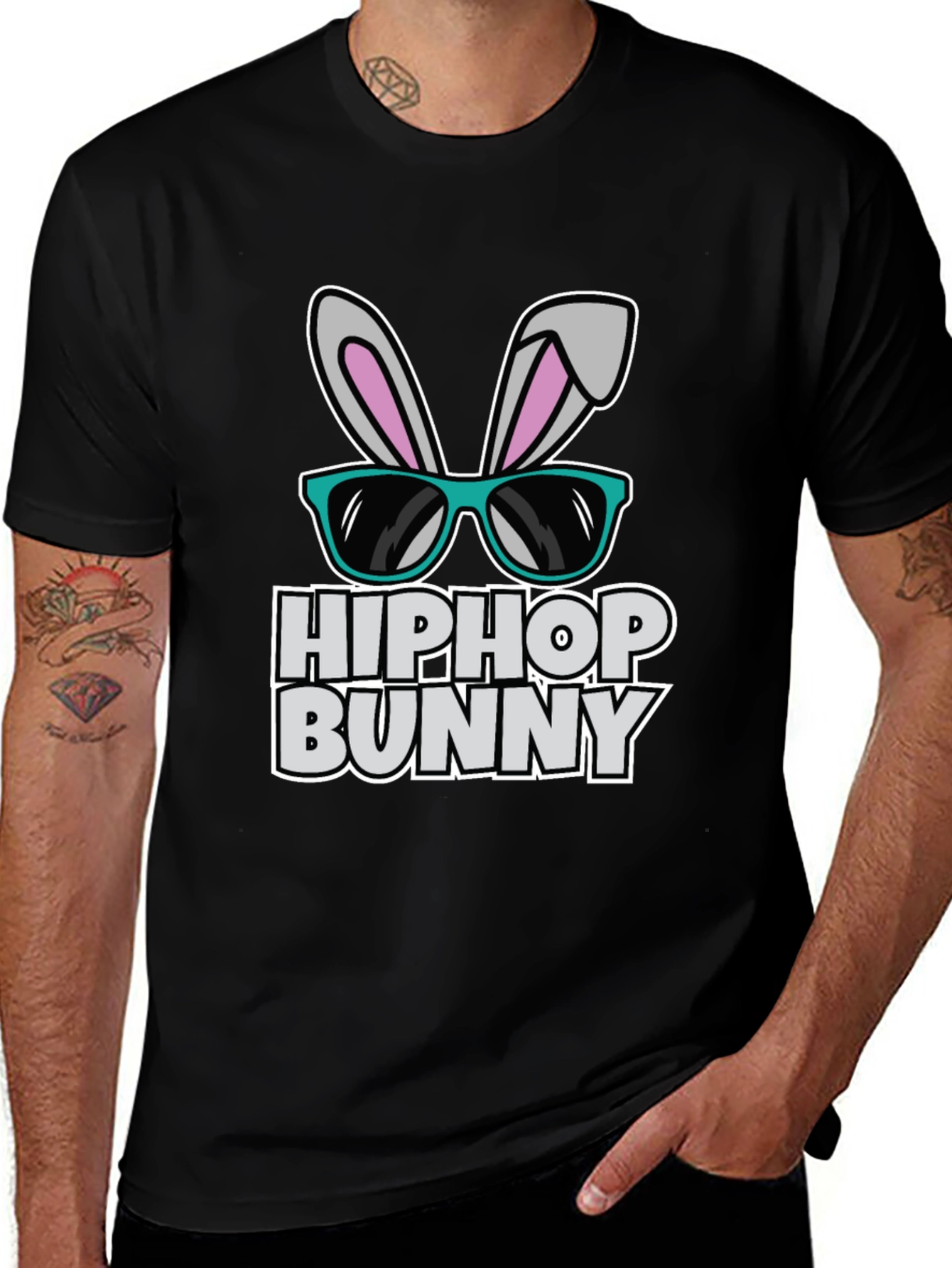 Hip Hop Bunny T-Shirt - Easter Fun