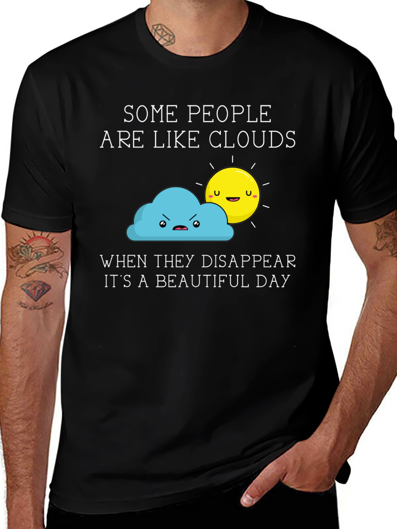 Variant 15 of Funny Clouds & Sun Graphic T-Shirt