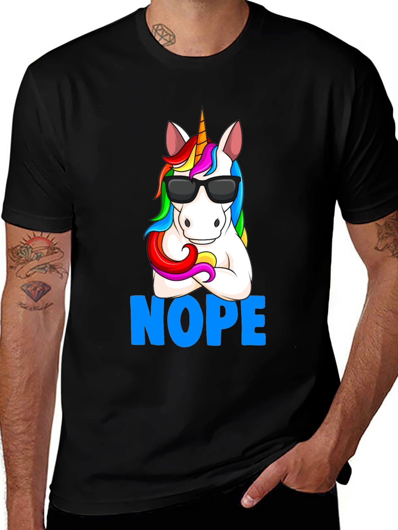 Variant 22 of Unicorn NOPE T-Shirt - Funny Graphic Tee
