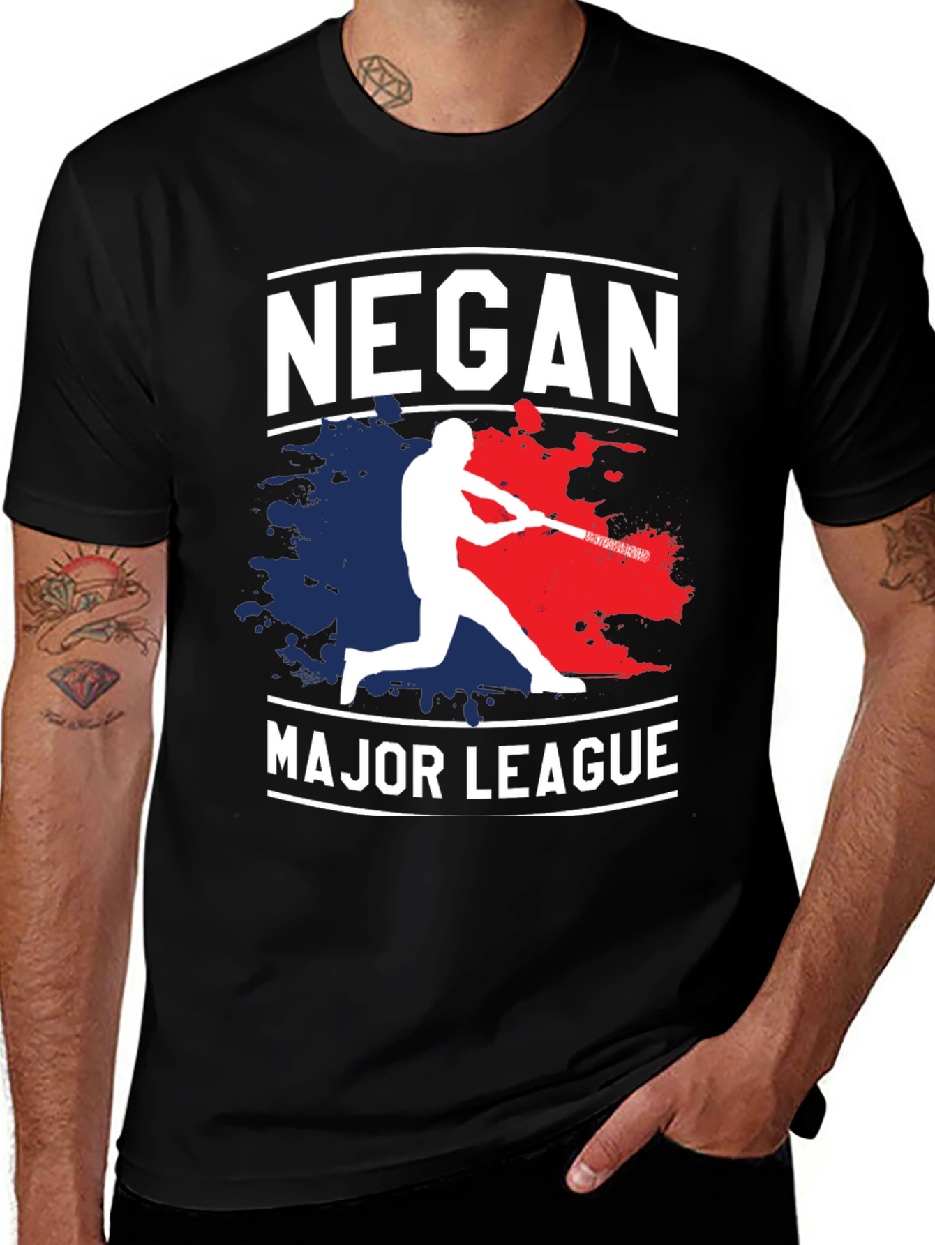 Variant 14 of Negan Major League Baseball T-Shirt