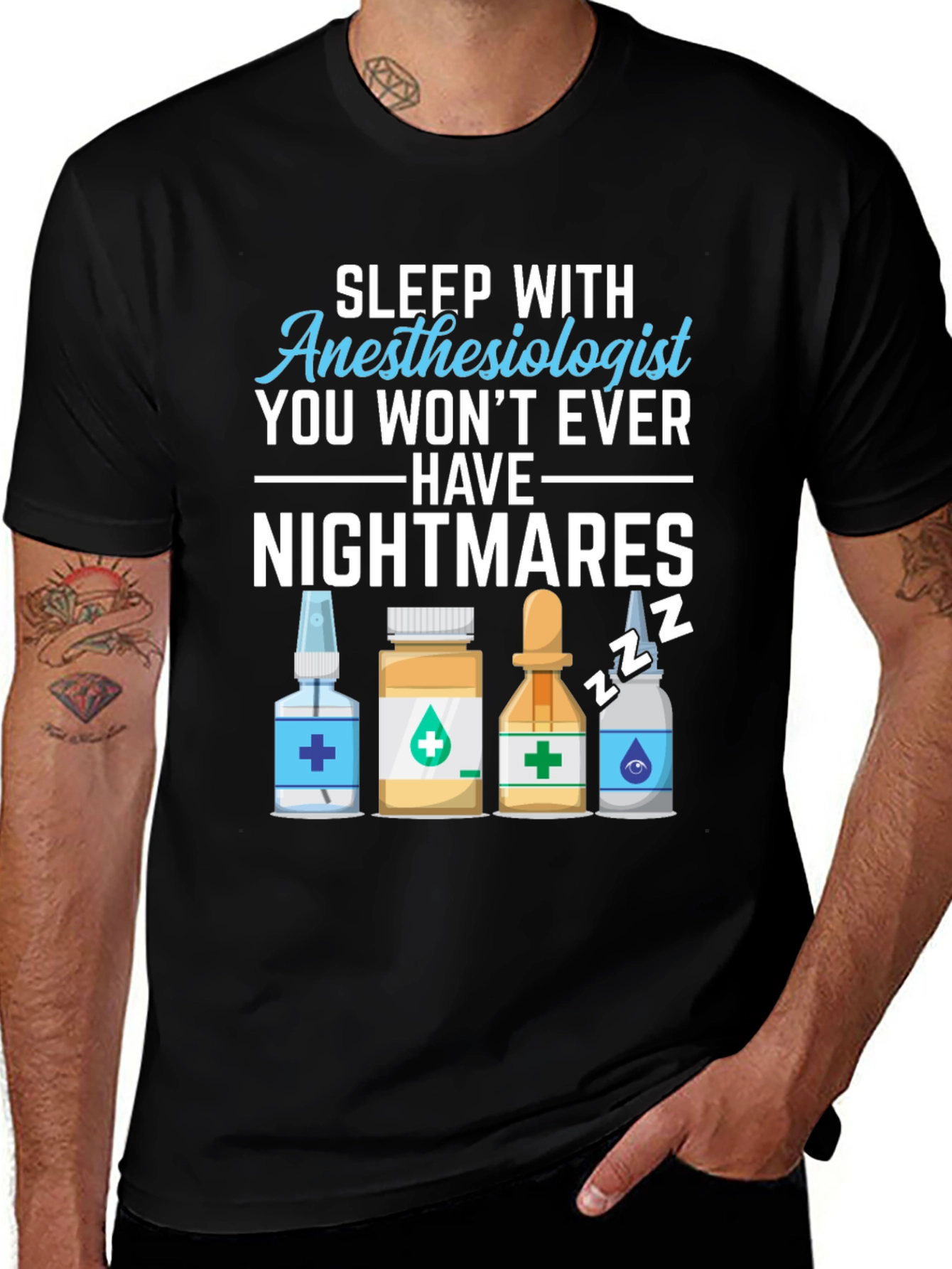 Variant 18 of Anesthesiologist Nightmare T-Shirt - Medical Humor Tee