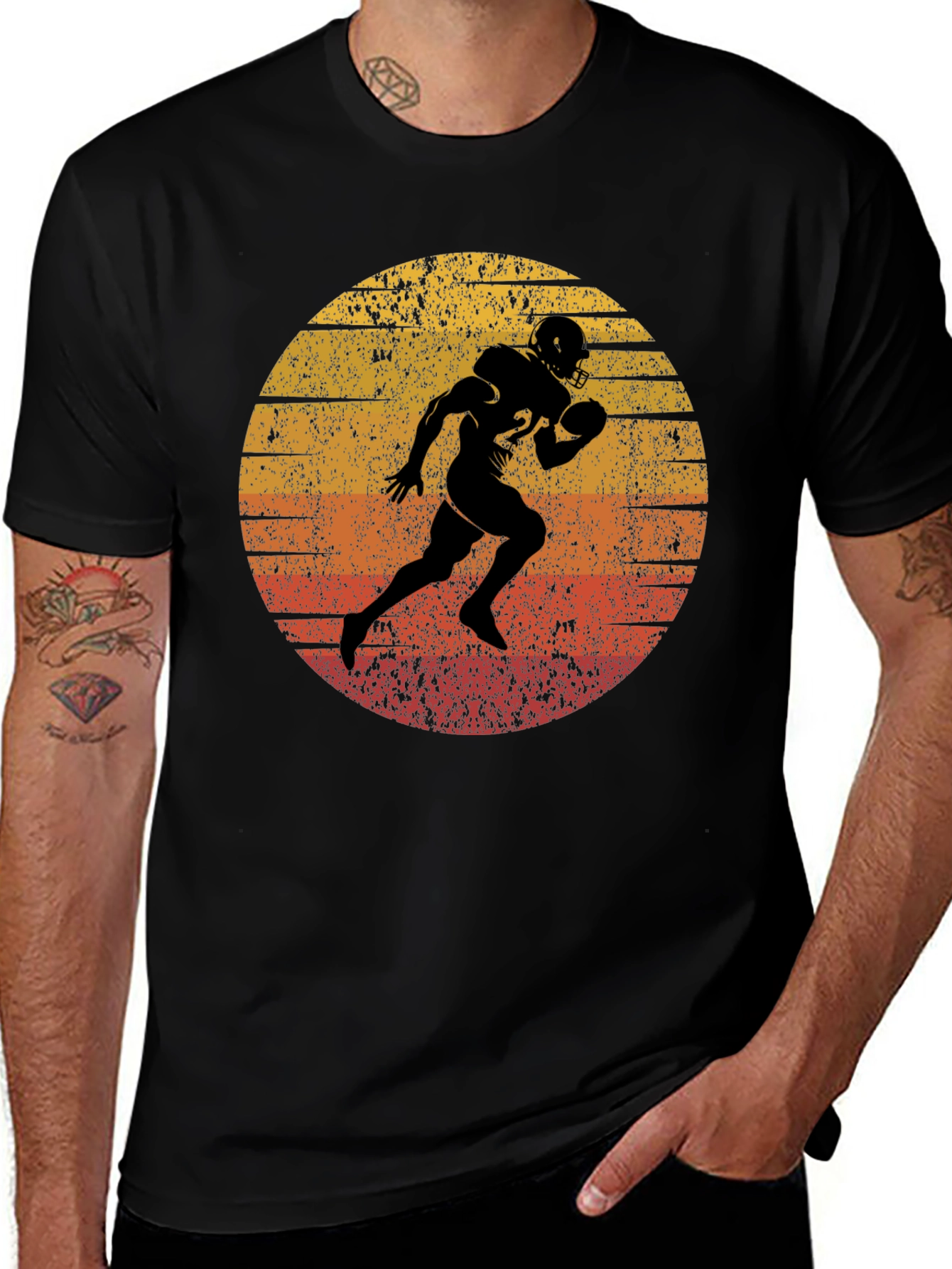 Variant 17 of Retro Football Player Graphic Tee