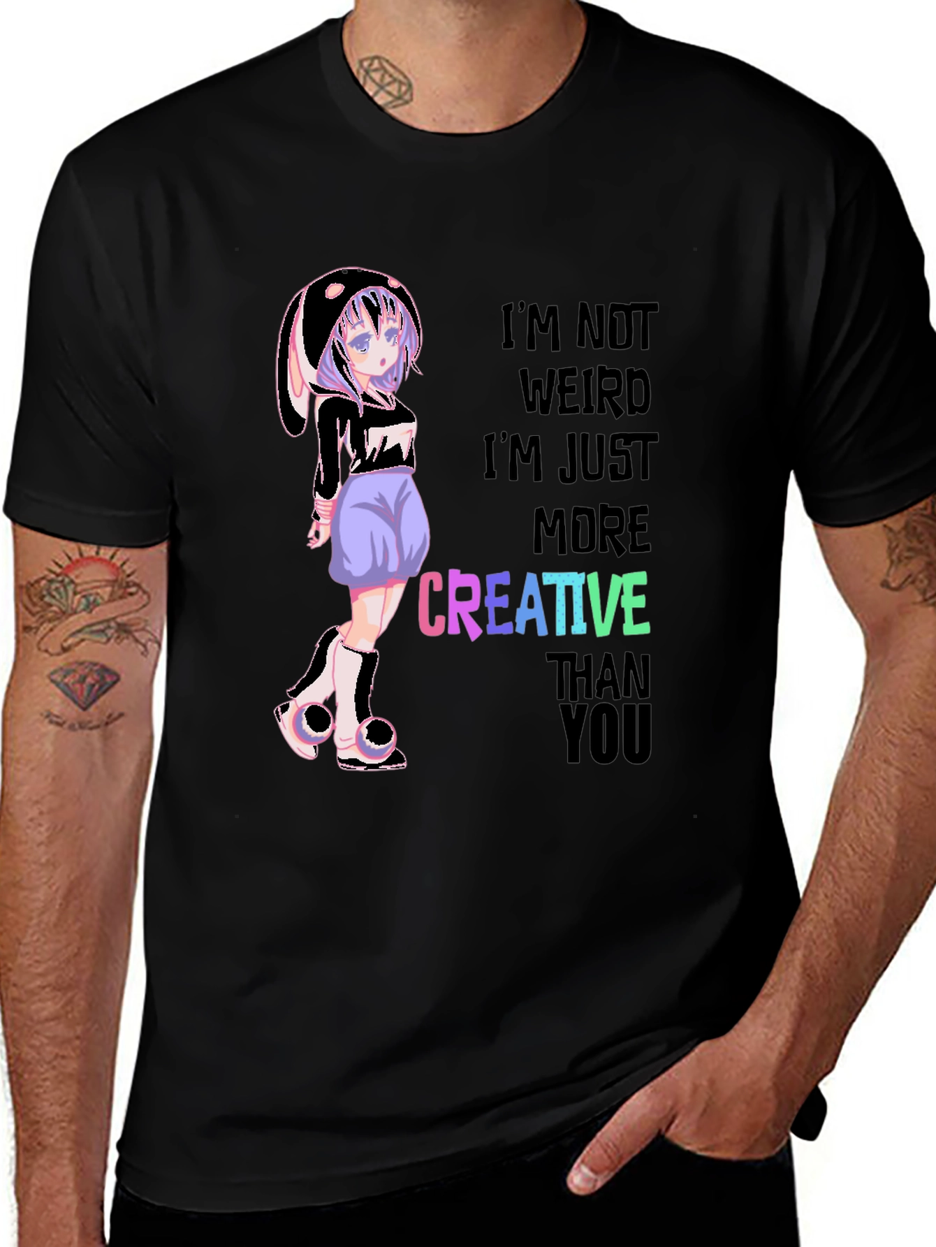 Variant 9 of Creative Anime Graphic T-Shirt - Unique Design