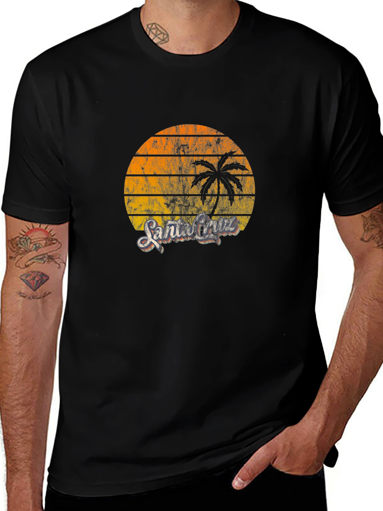 Santa Cruz Retro Palm T-Shirt - Vintage Style