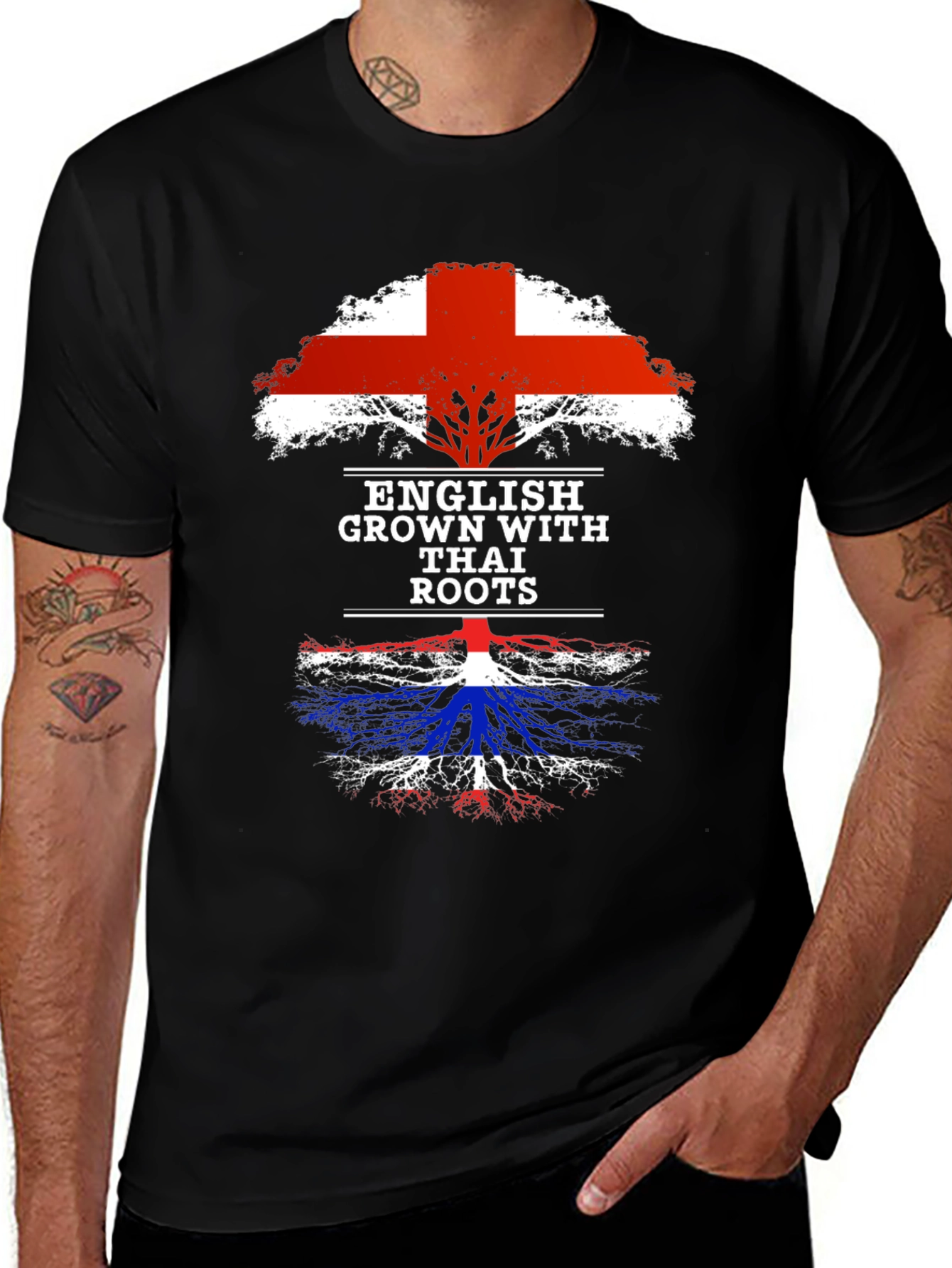 English Grown with Thai Roots T-Shirt