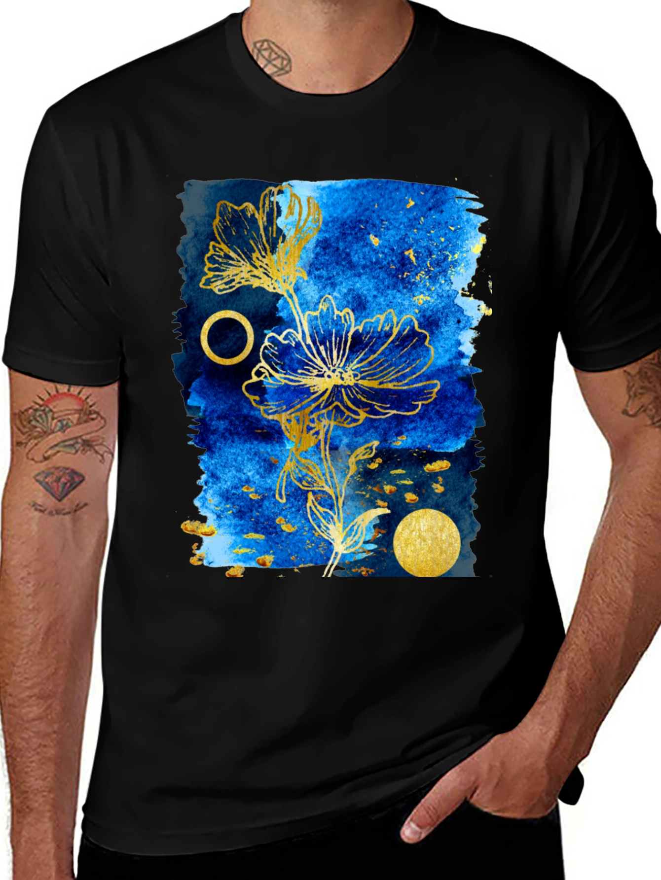 Variant 24 of Floral Galaxy Print Tee