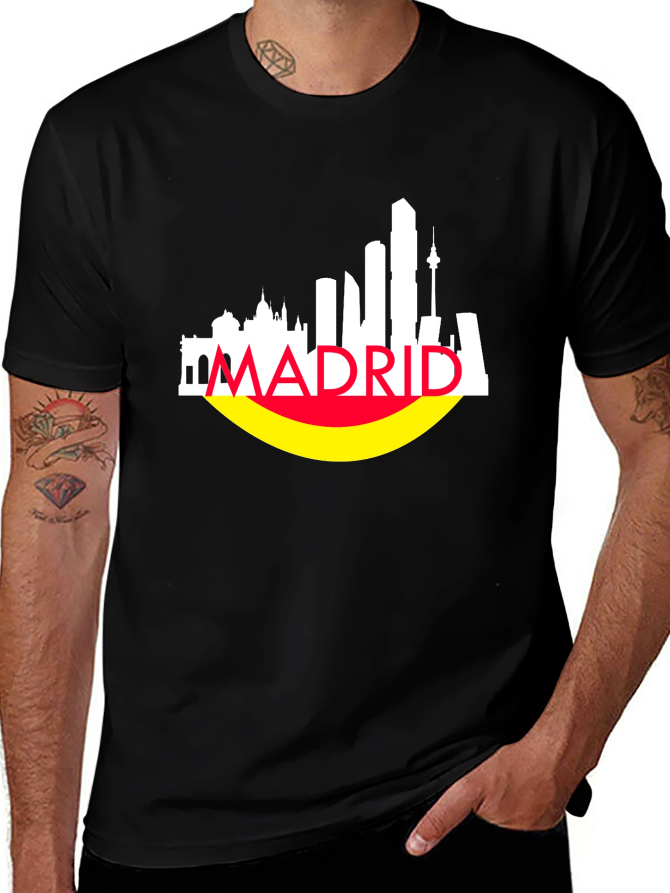 Madrid Skyline Graphic Tee - City Pride