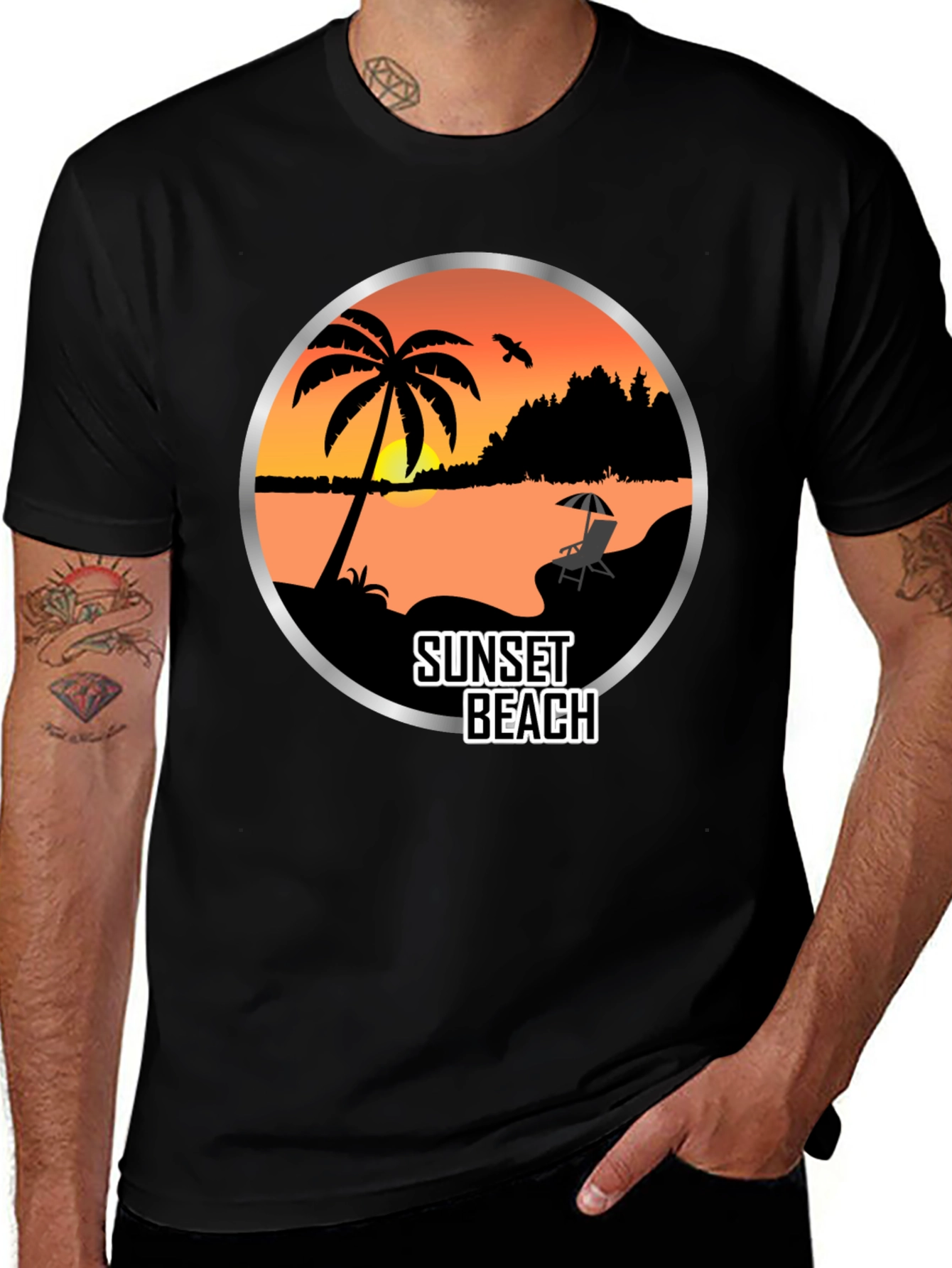 Variant 10 of Sunset Beach Graphic T-Shirt