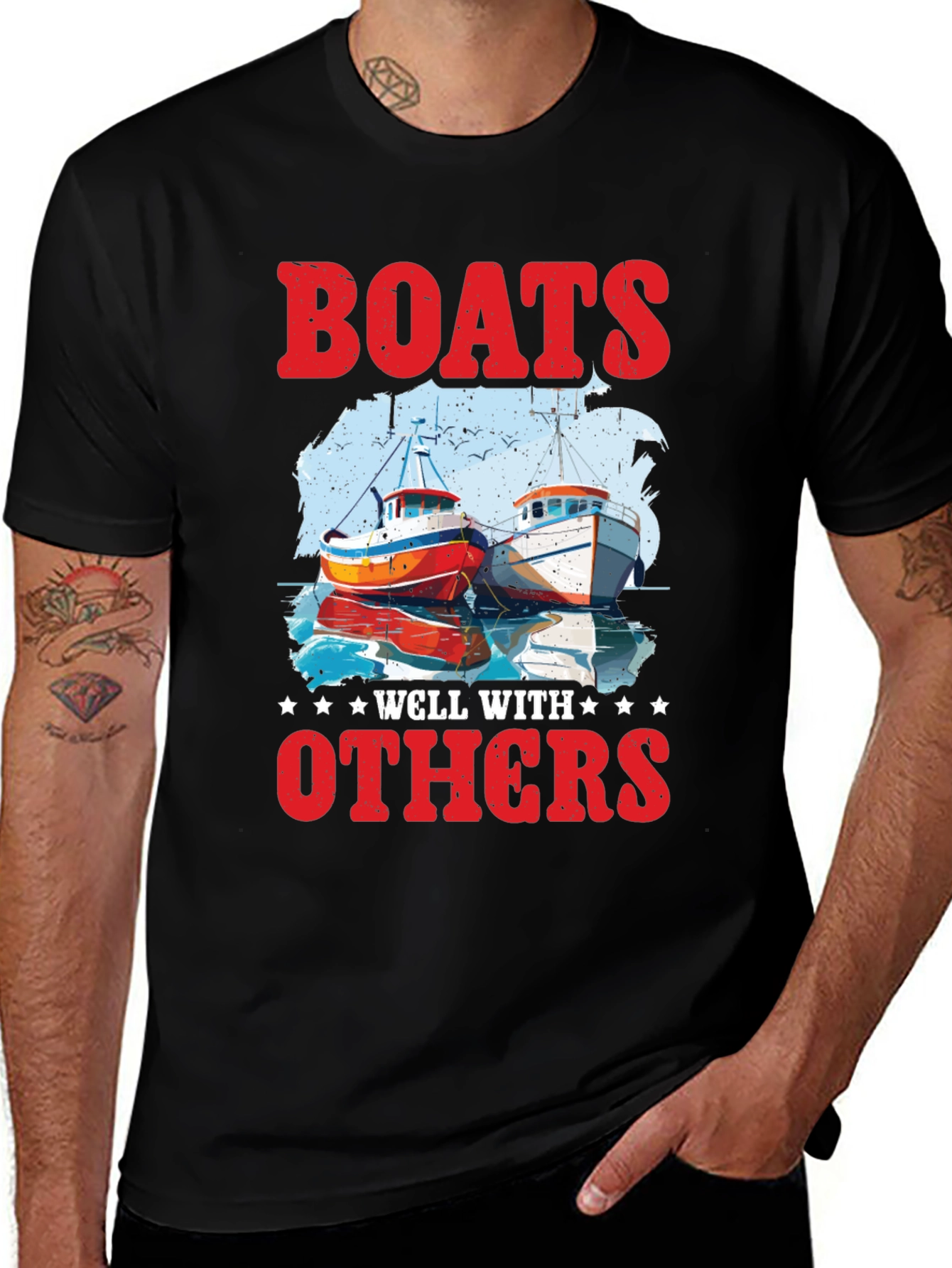 Boats Well With Others Graphic Tee