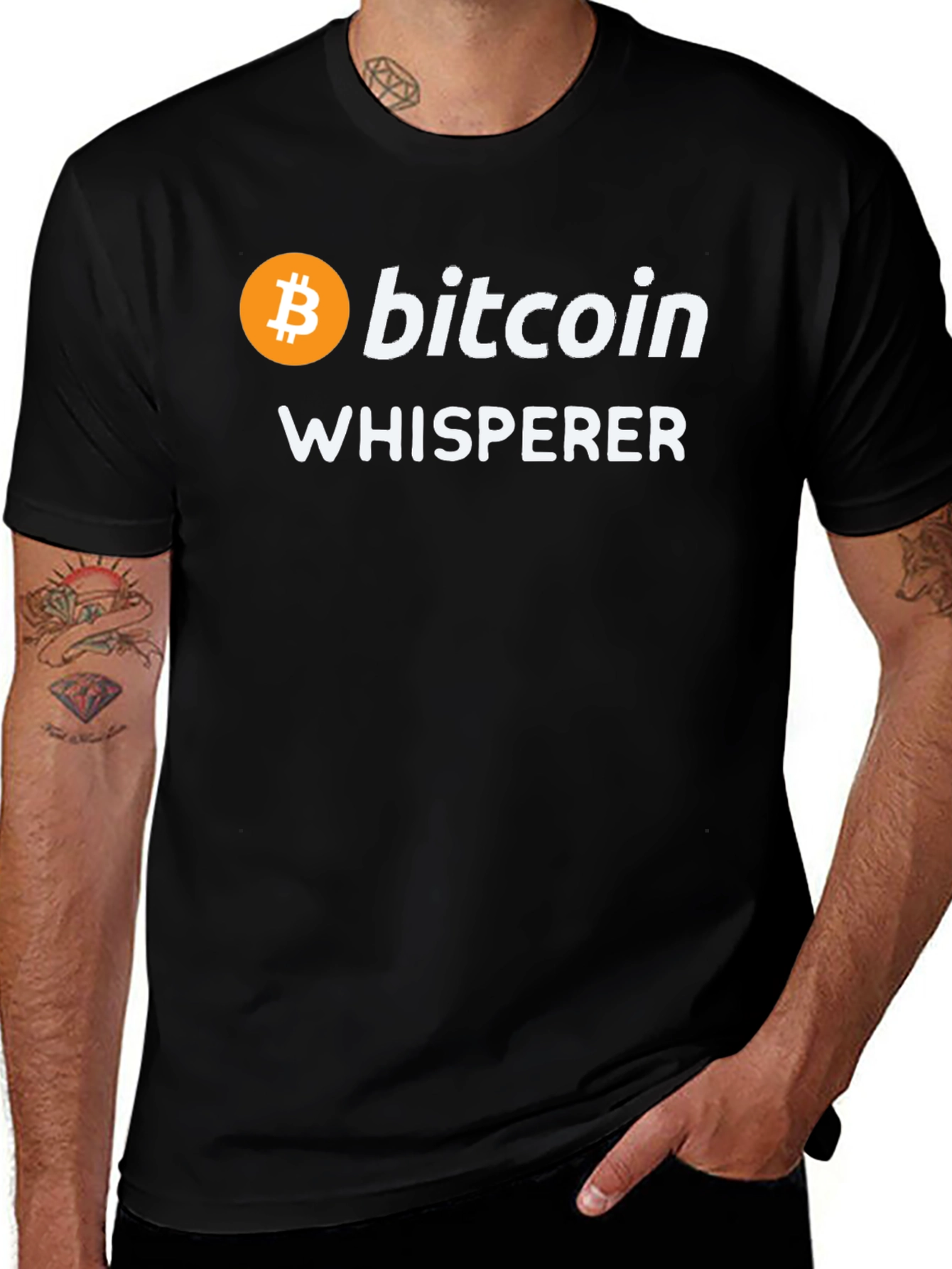 Variant 5 of Bitcoin Whisperer Graphic T-Shirt - Crypto Fan Apparel
